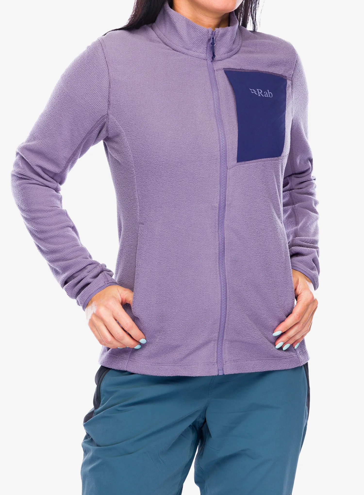 Ženska jopica z zadrgo Rab Tecton Jacket - purple sage