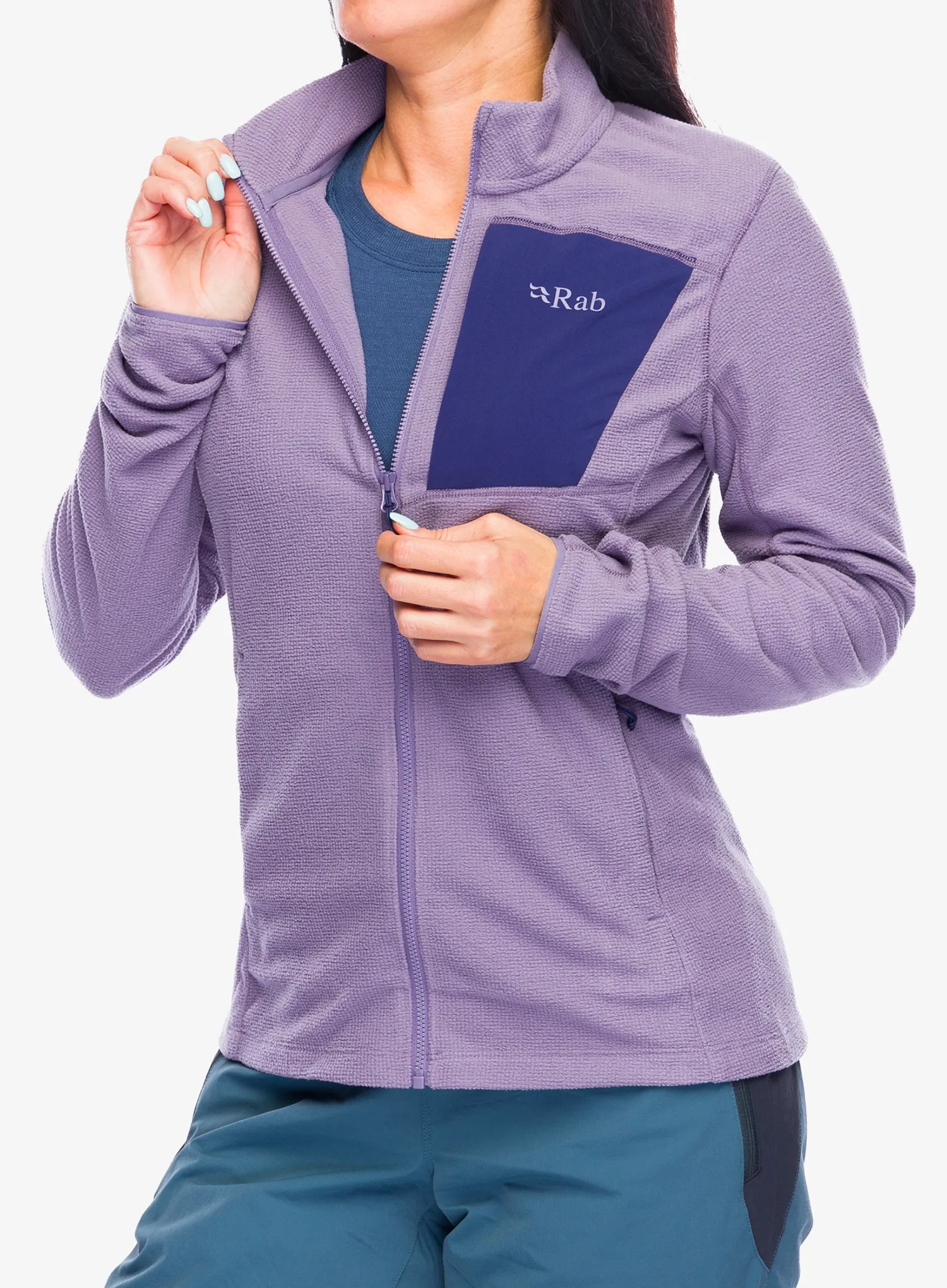 Ženska jopica z zadrgo Rab Tecton Jacket - purple sage