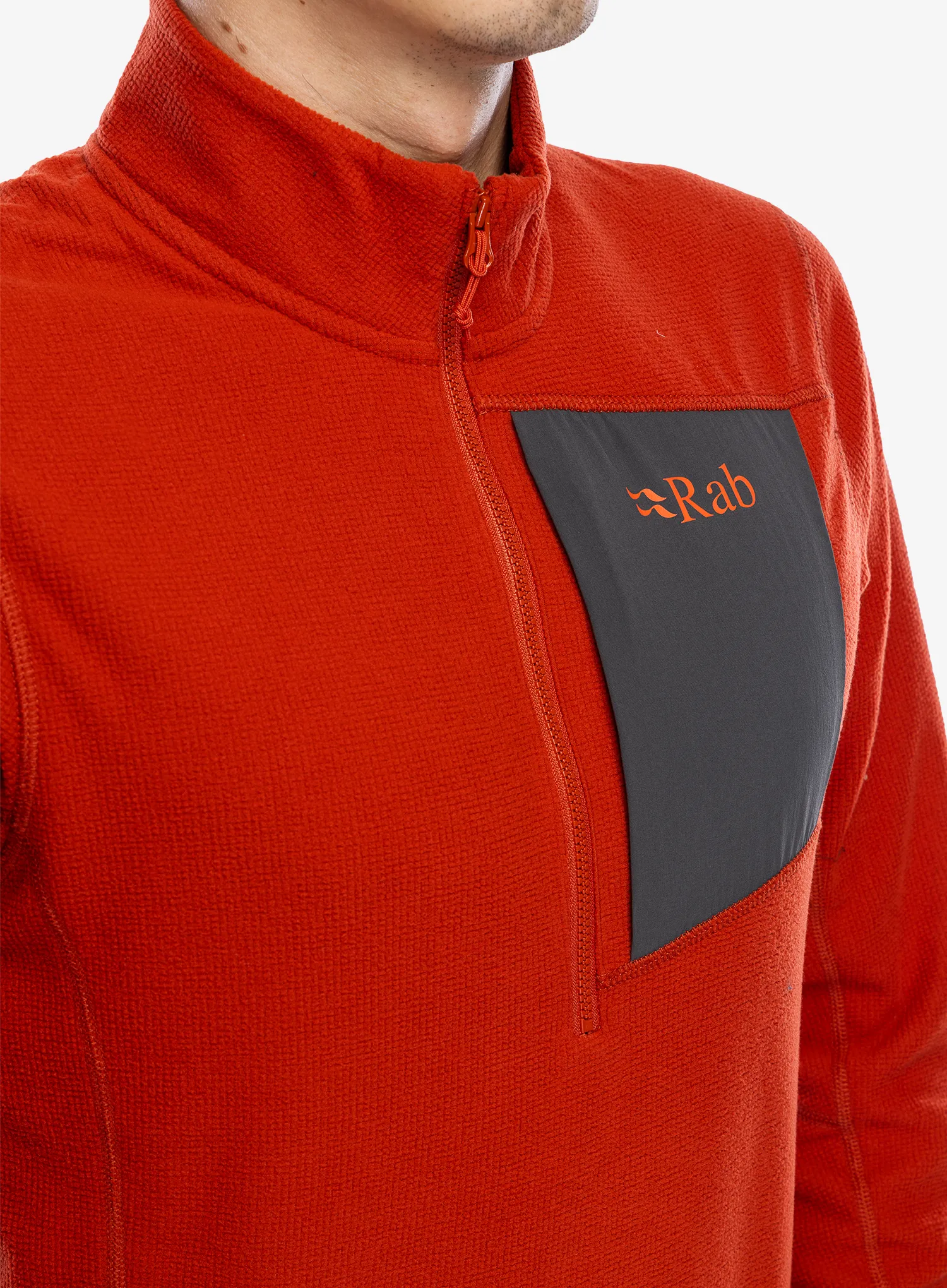 Jopica z zadrgo Rab Tecton Pull-On - red clay