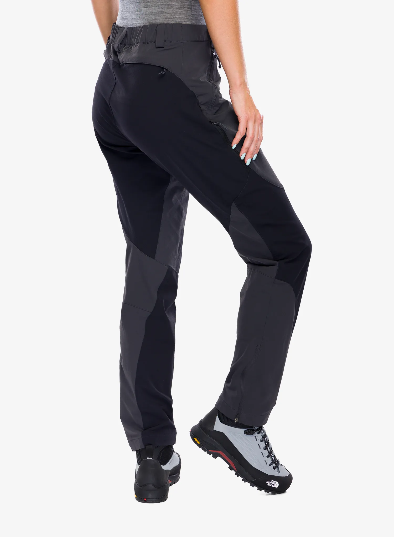 Ženske treking hlače Rab Torque Mountain Pants - anthracite/black