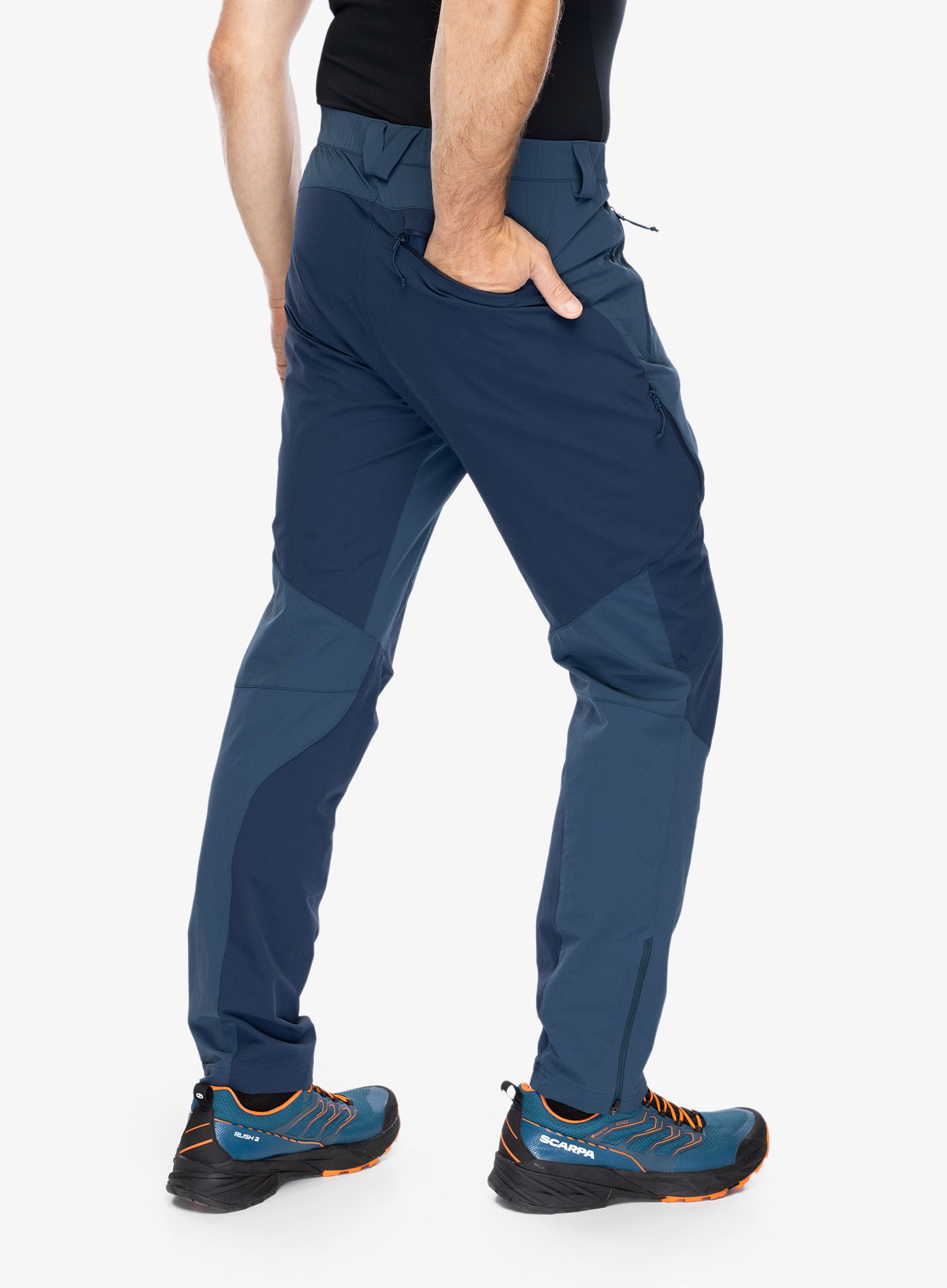 Pohodne hlače Rab Torque Mountain Pants - tempest blue/deep ink