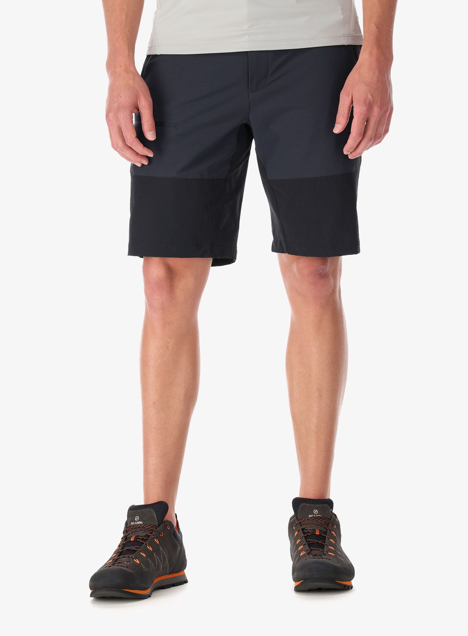 Pohodniške kratke hlače Rab Torque Mountain Shorts - beluga/black