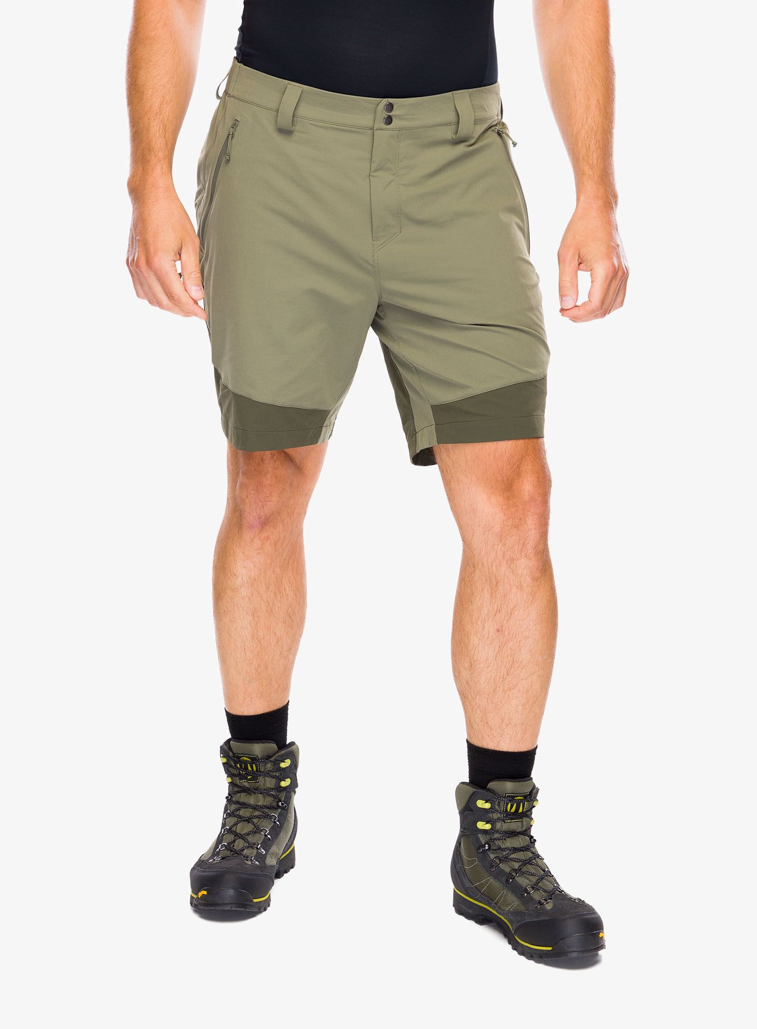 Pohodniške kratke hlače Rab Torque Mountain Shorts - light khaki/army
