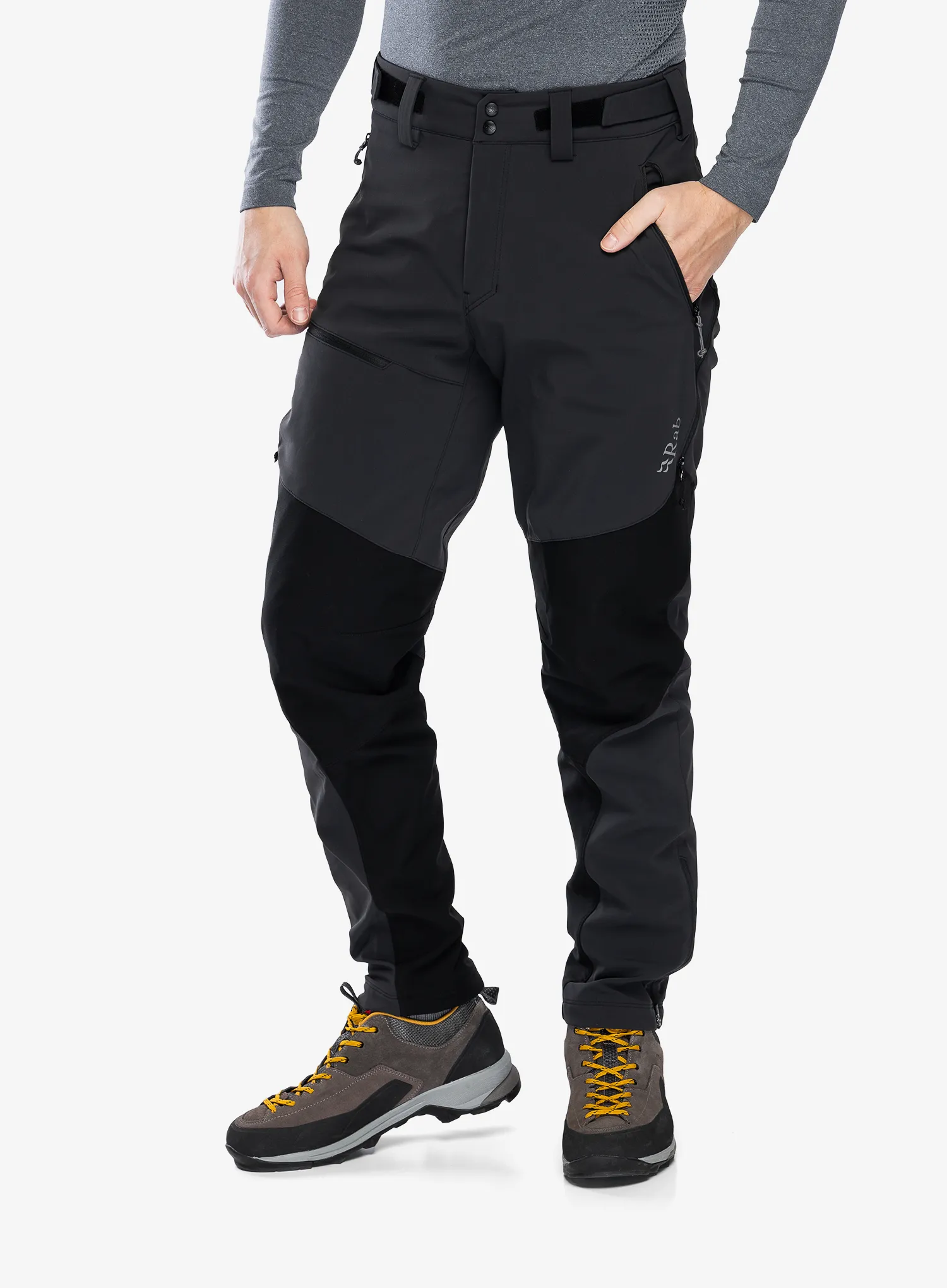 Softshell hlače Rab Torque Winter Pants - black