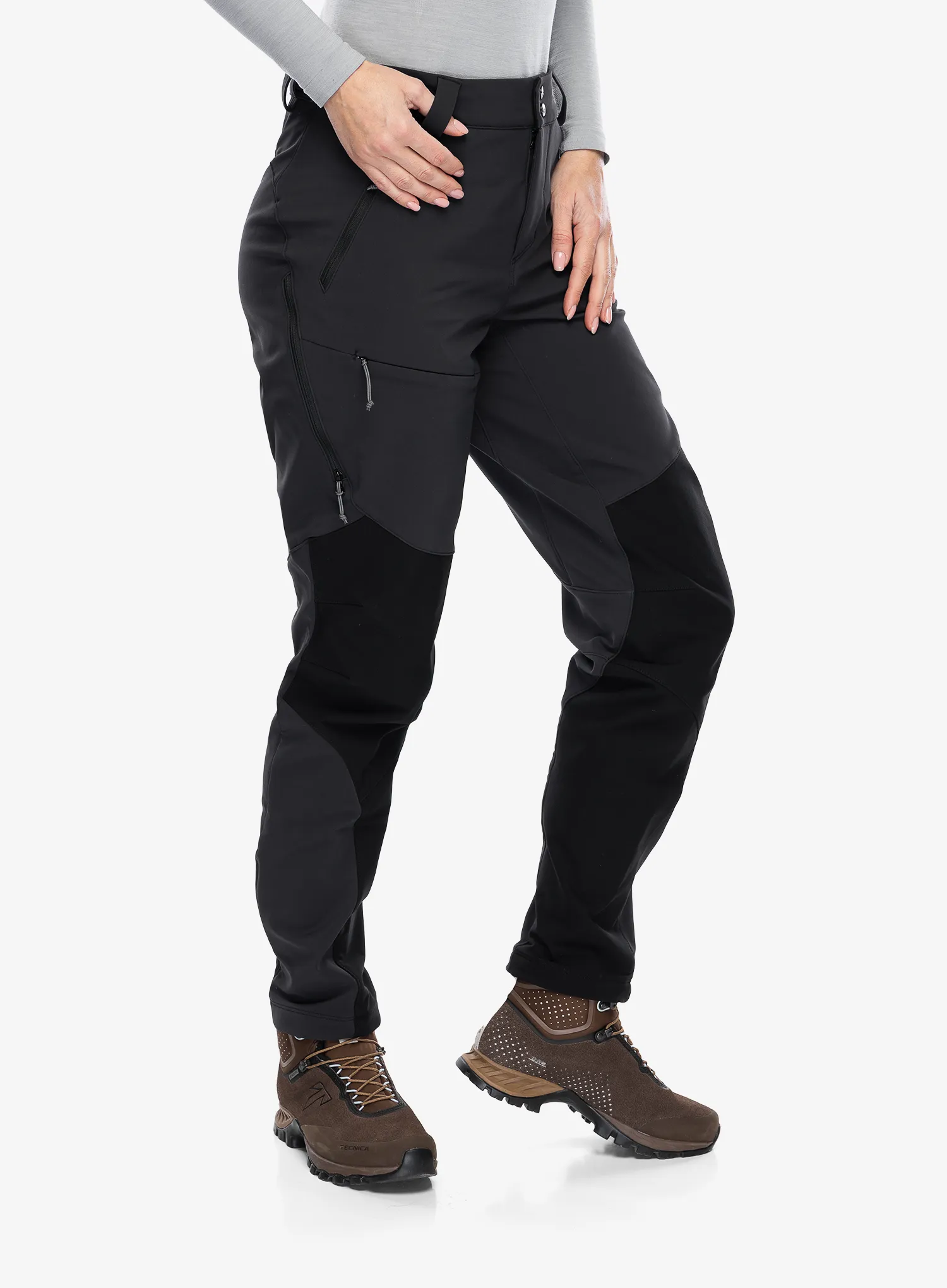 Ženske softshell hlače Rab Torque Winter Pants - black