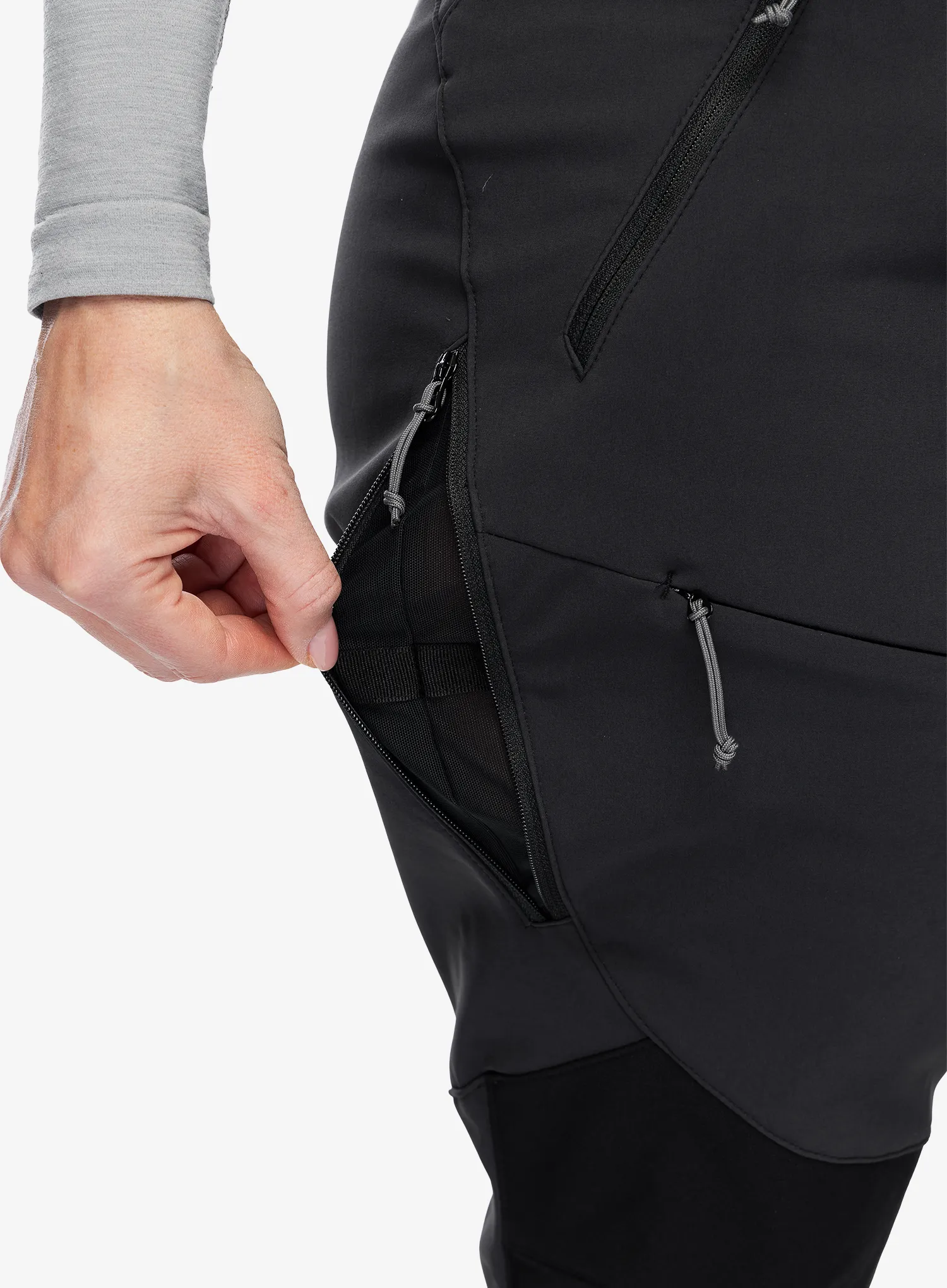 Ženske softshell hlače Rab Torque Winter Pants - black