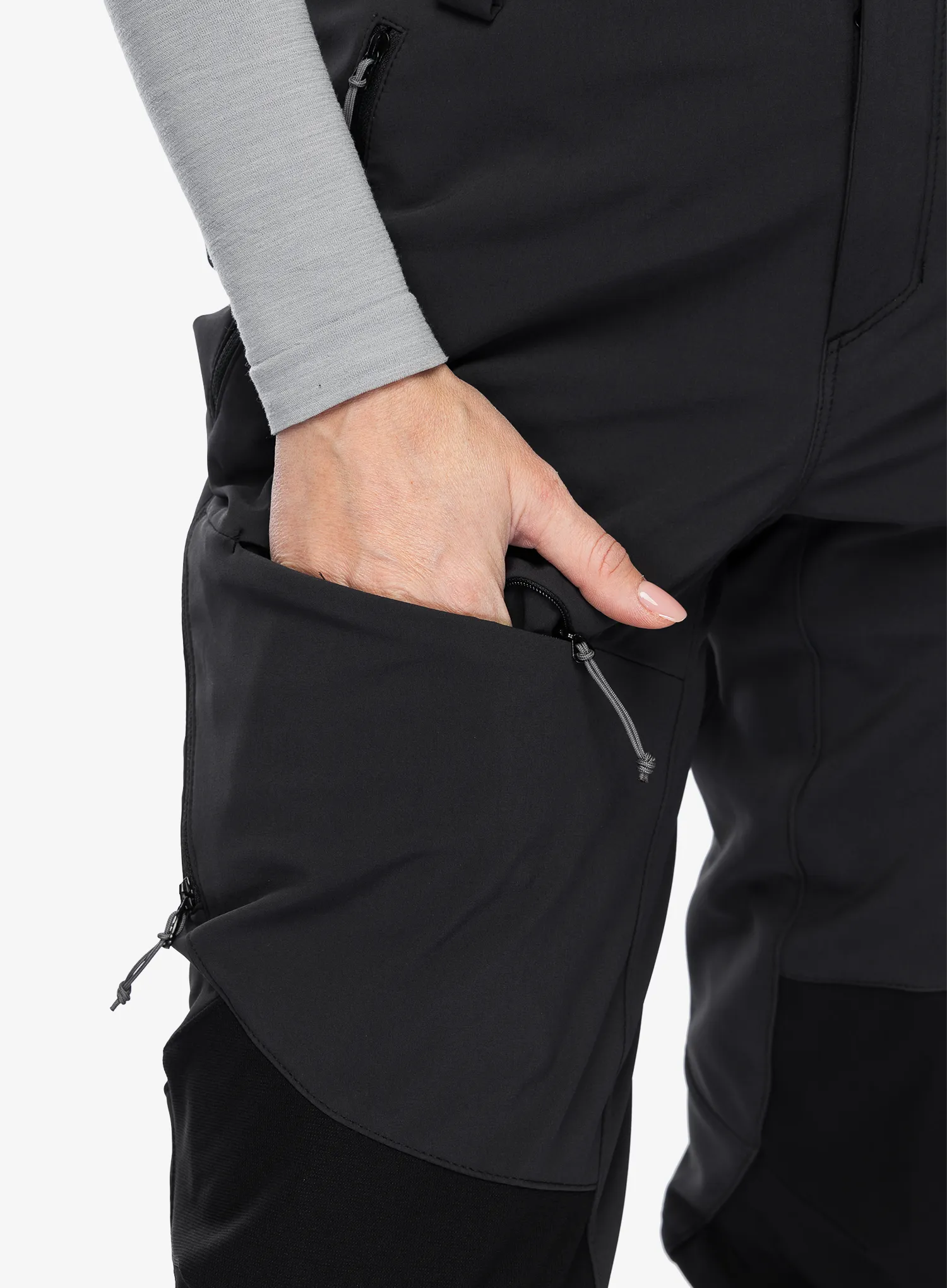 Ženske softshell hlače Rab Torque Winter Pants - black