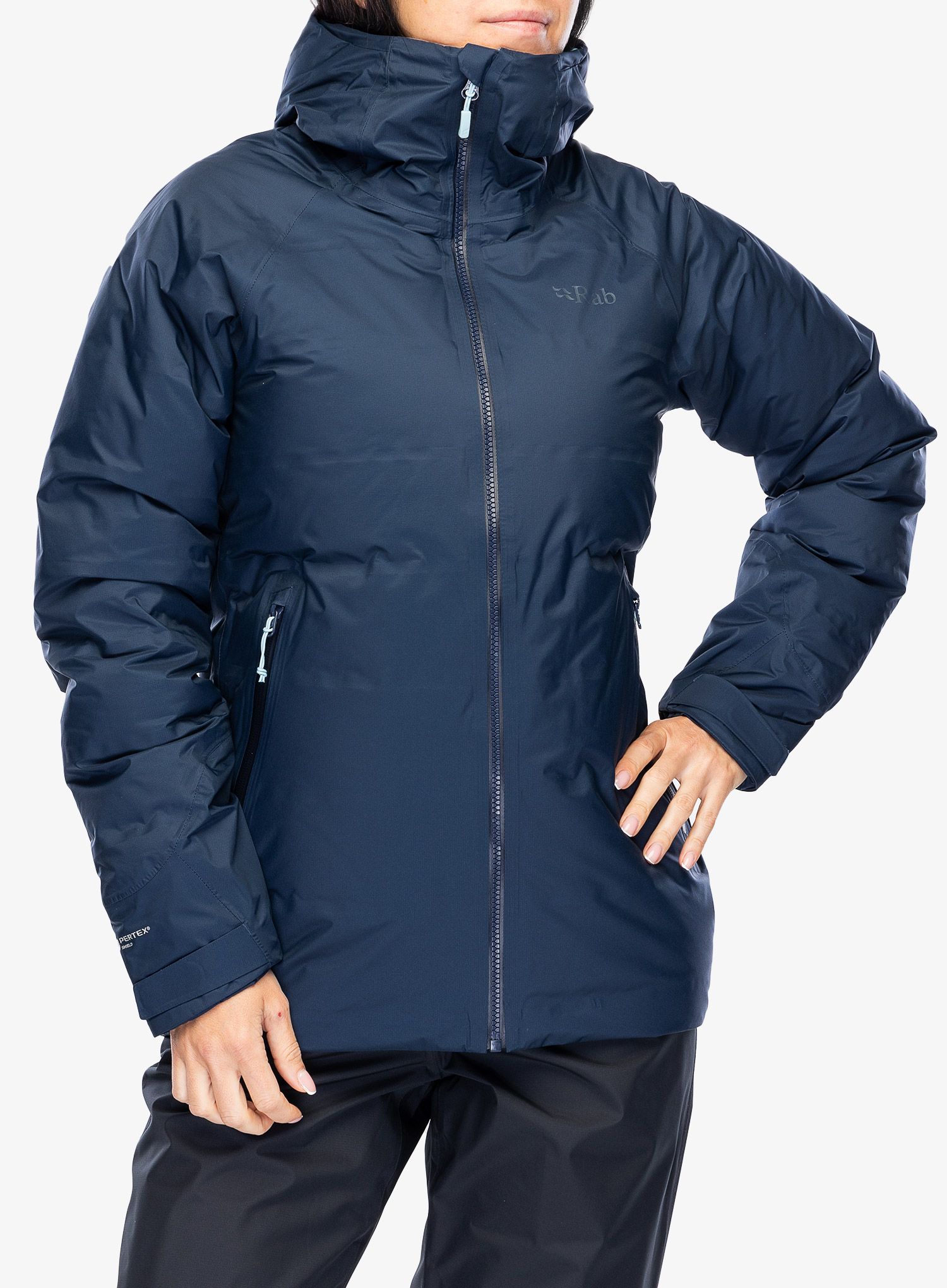Ženska puhovka Rab Valiance Jacket - deep ink