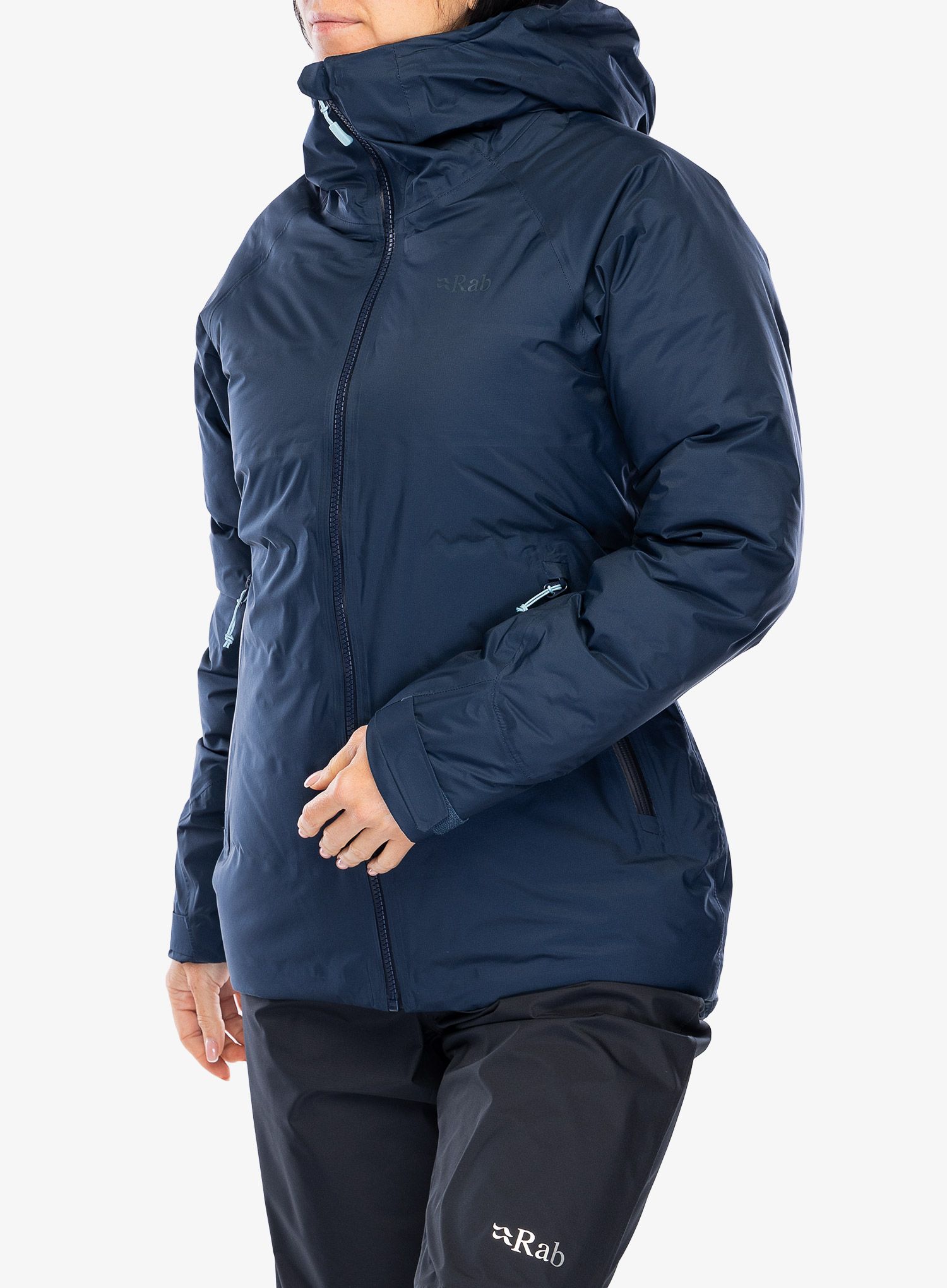Ženska puhovka Rab Valiance Jacket - deep ink