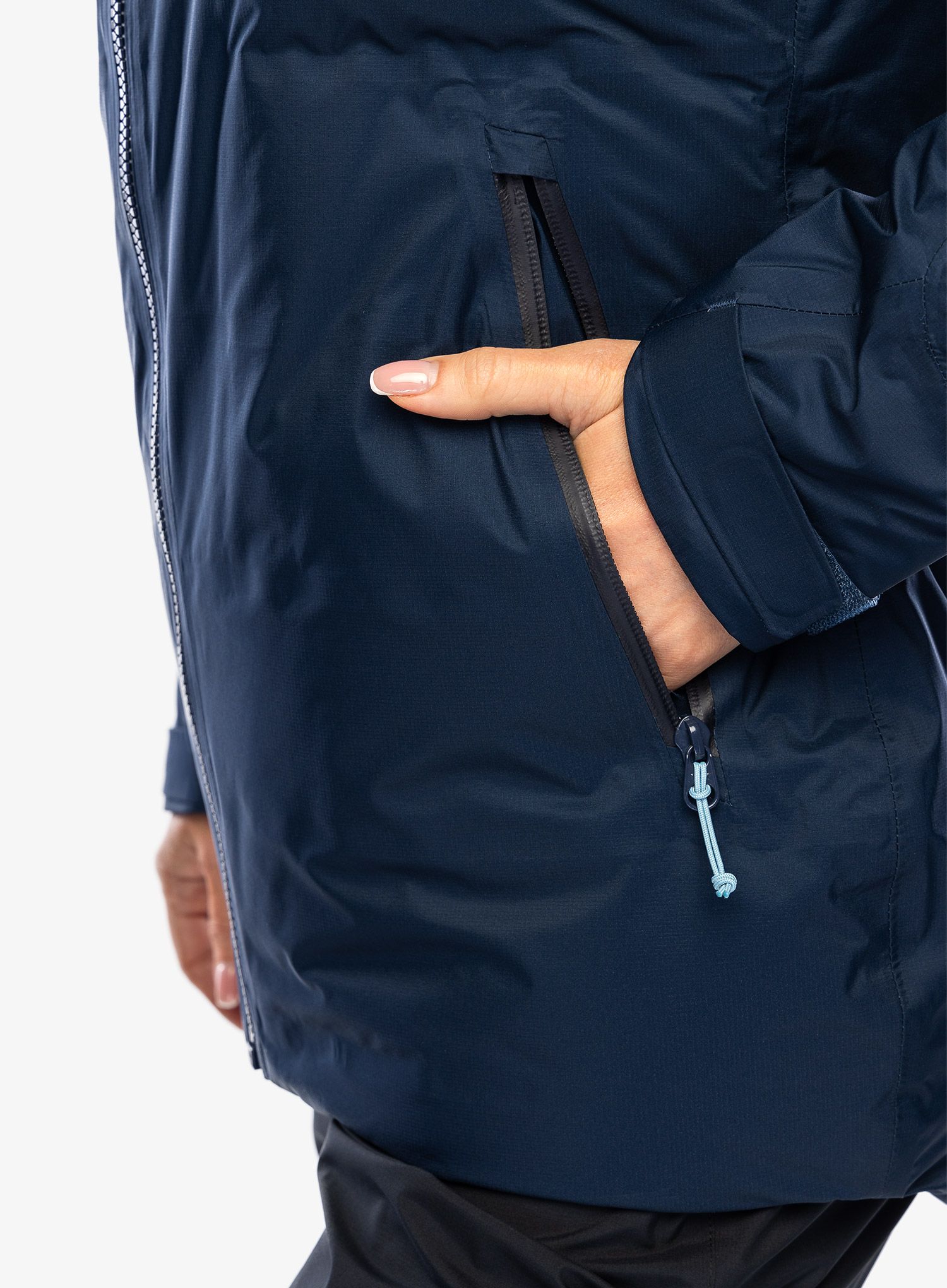 Ženska puhovka Rab Valiance Jacket - deep ink