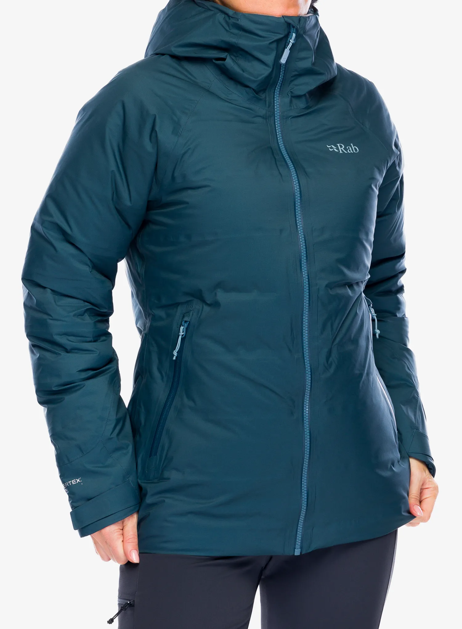 Ženska puhovka Rab Valiance Jacket - orion blue
