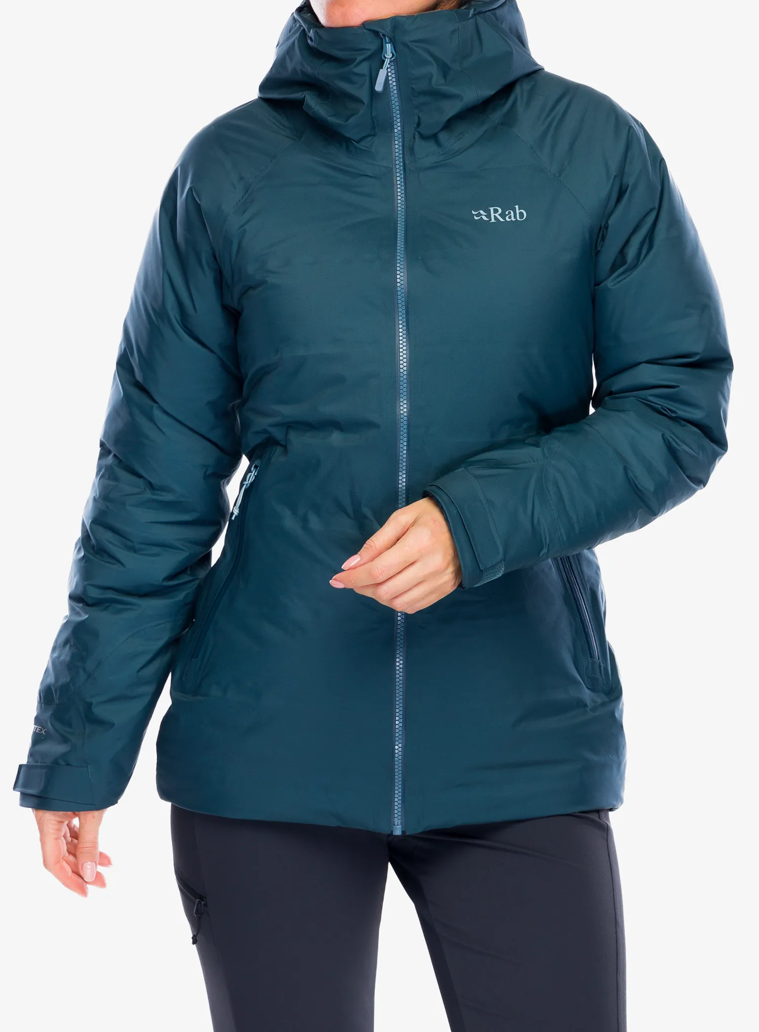 Ženska puhovka Rab Valiance Jacket - orion blue