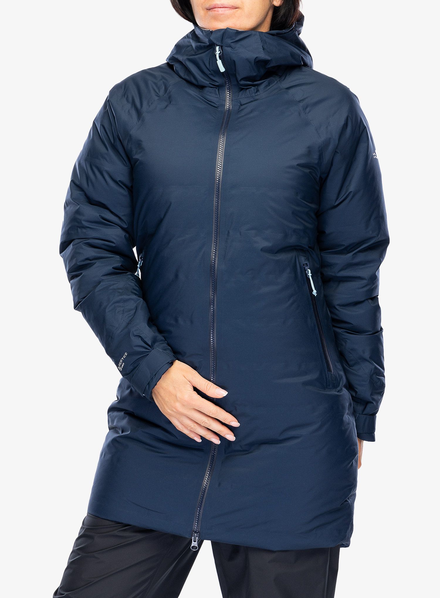 Puhast plašč Rab Valiance Parka - deep ink