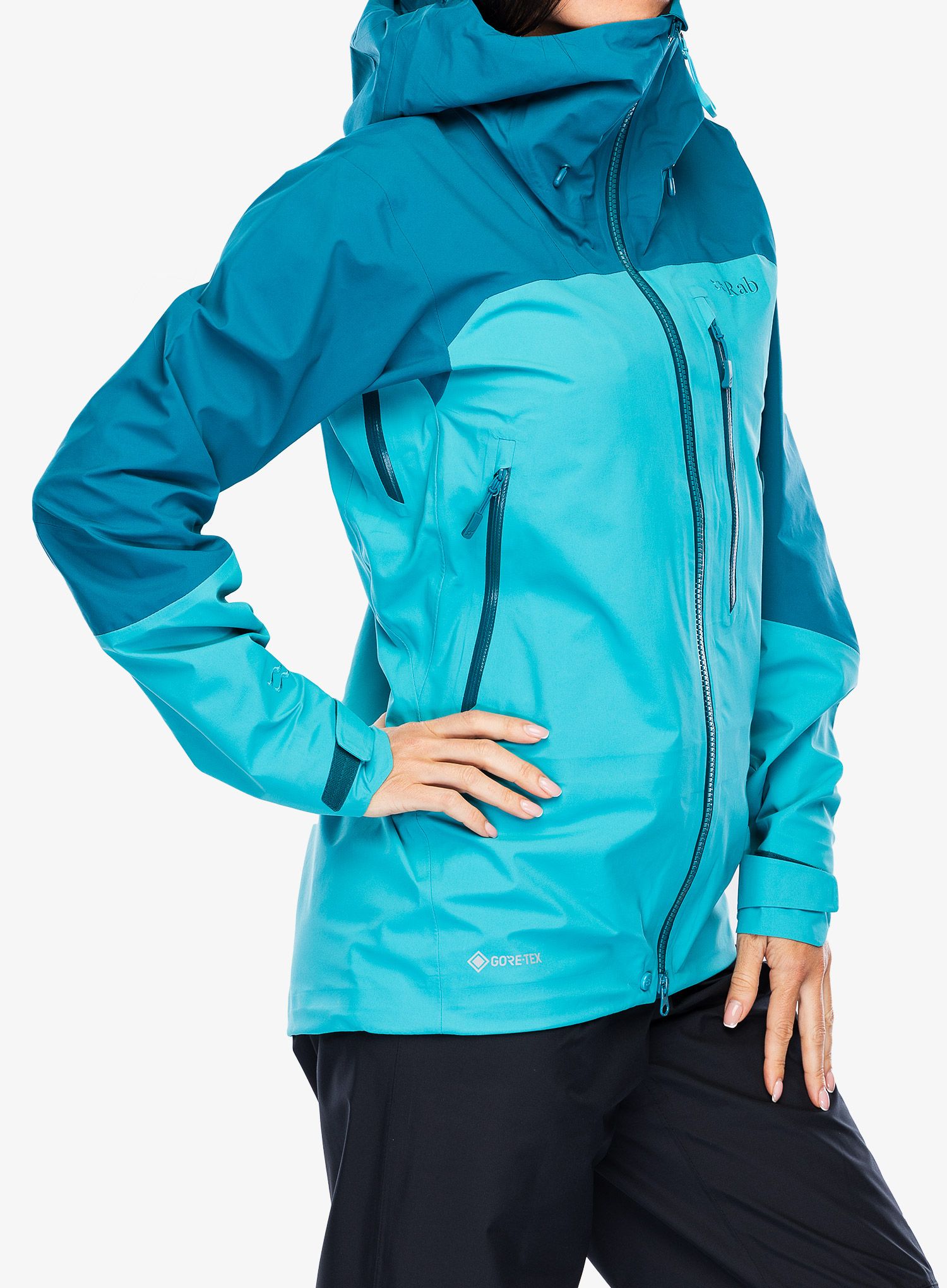 Ženske GORE-TEX jakna Rab Zanskar GTX Jacket - ultramarine/aquamarine