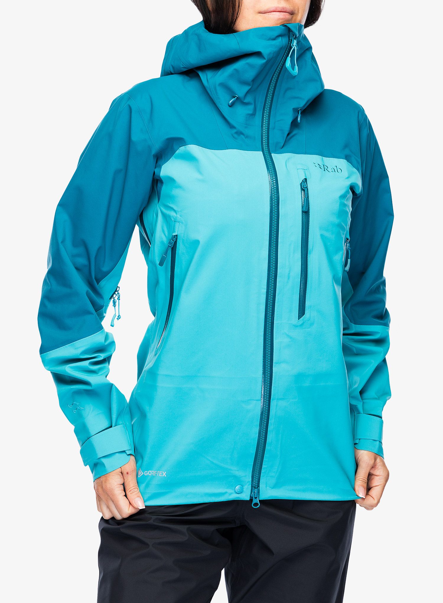 Ženske GORE-TEX jakna Rab Zanskar GTX Jacket - ultramarine/aquamarine