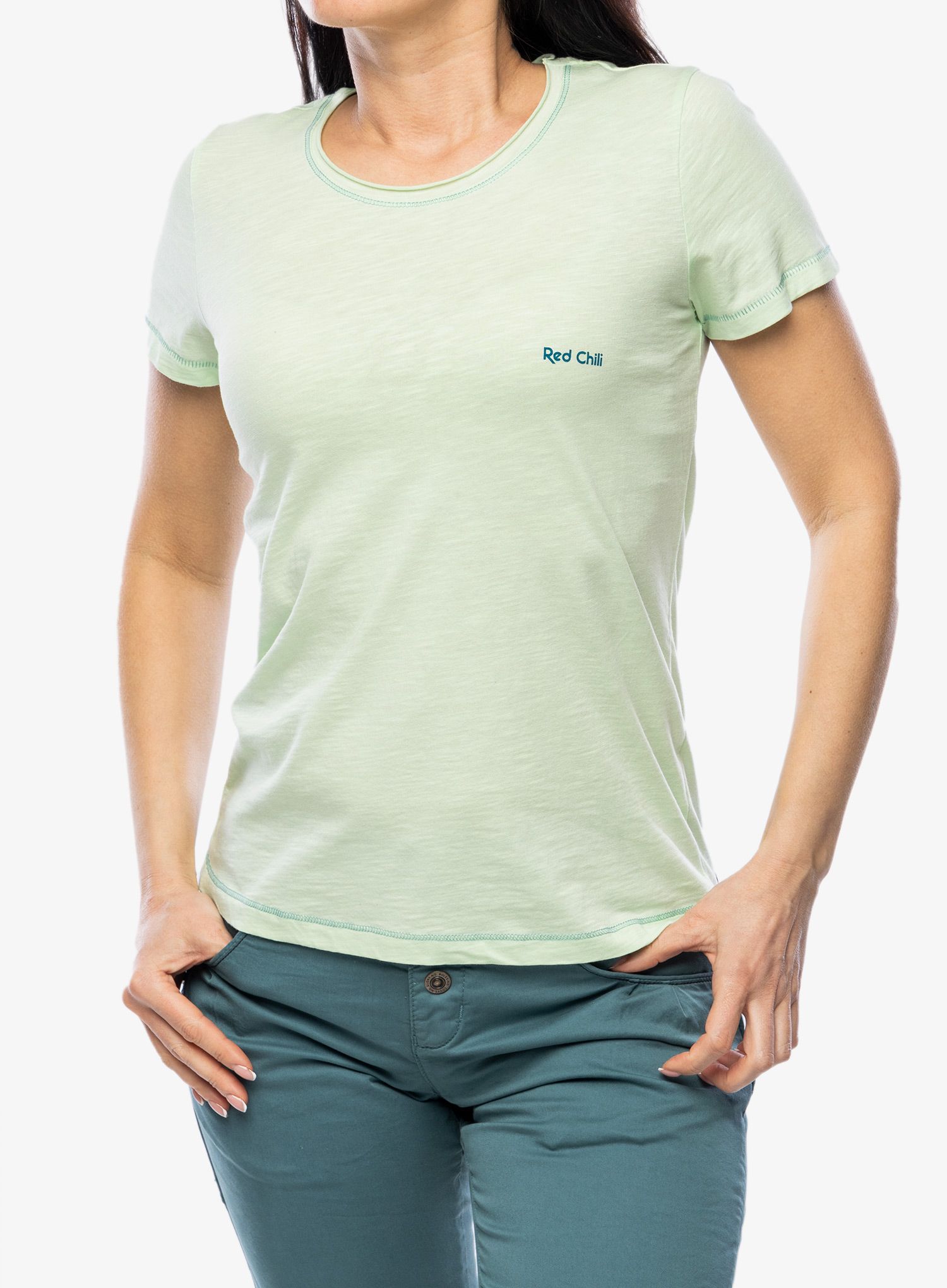 Ženska majica s potiskom Red Chilli Wo Satori T-Shirt III - pastel green