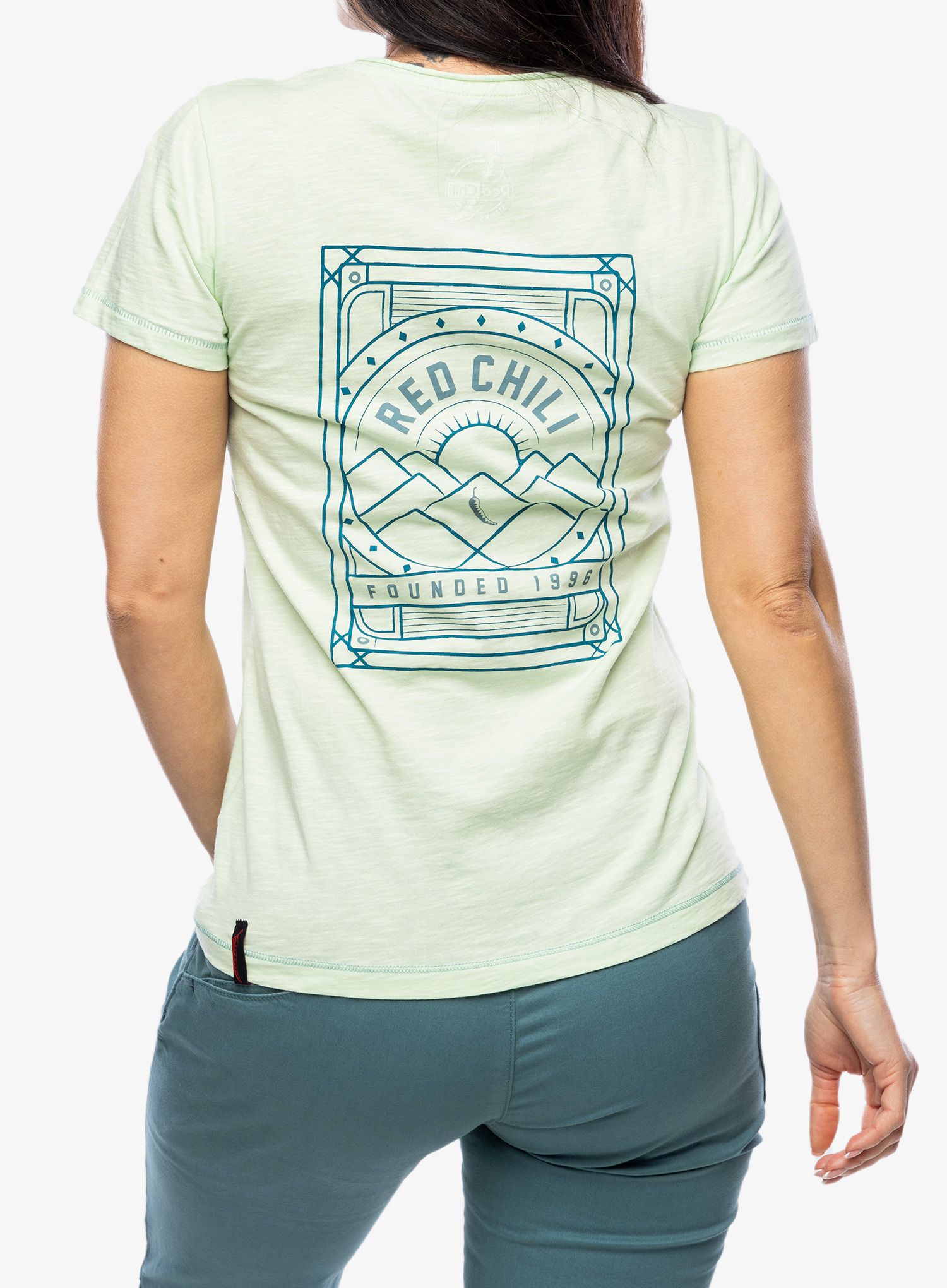 Ženska majica s potiskom Red Chilli Wo Satori T-Shirt III - pastel green