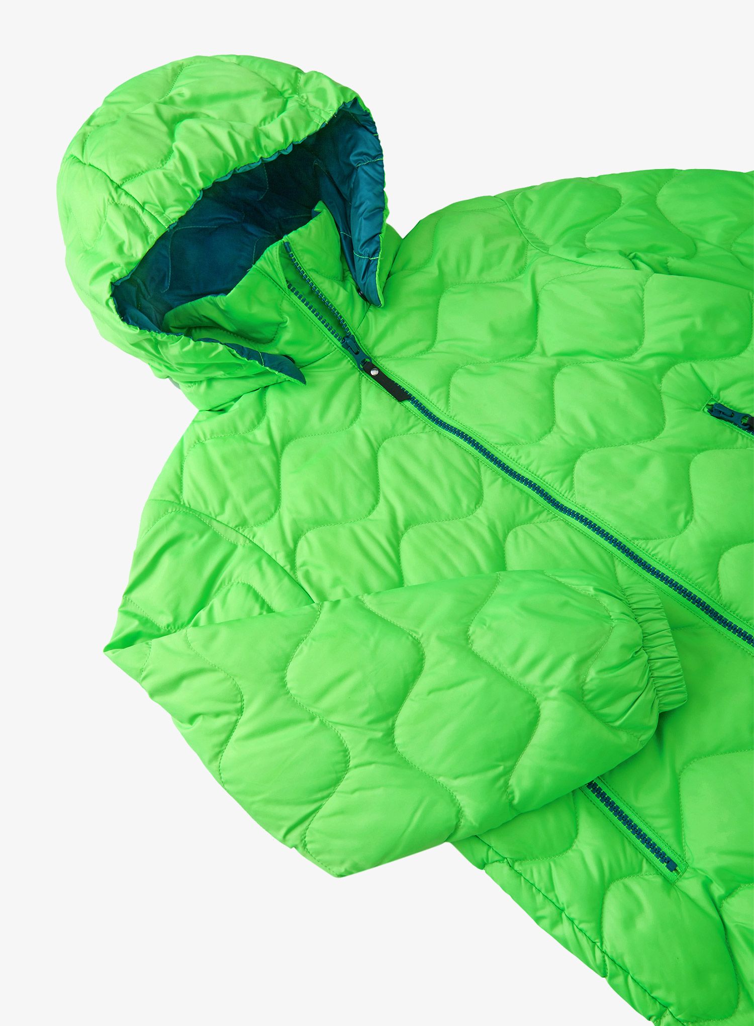 Otroška jakna Reima Fossila - neon green