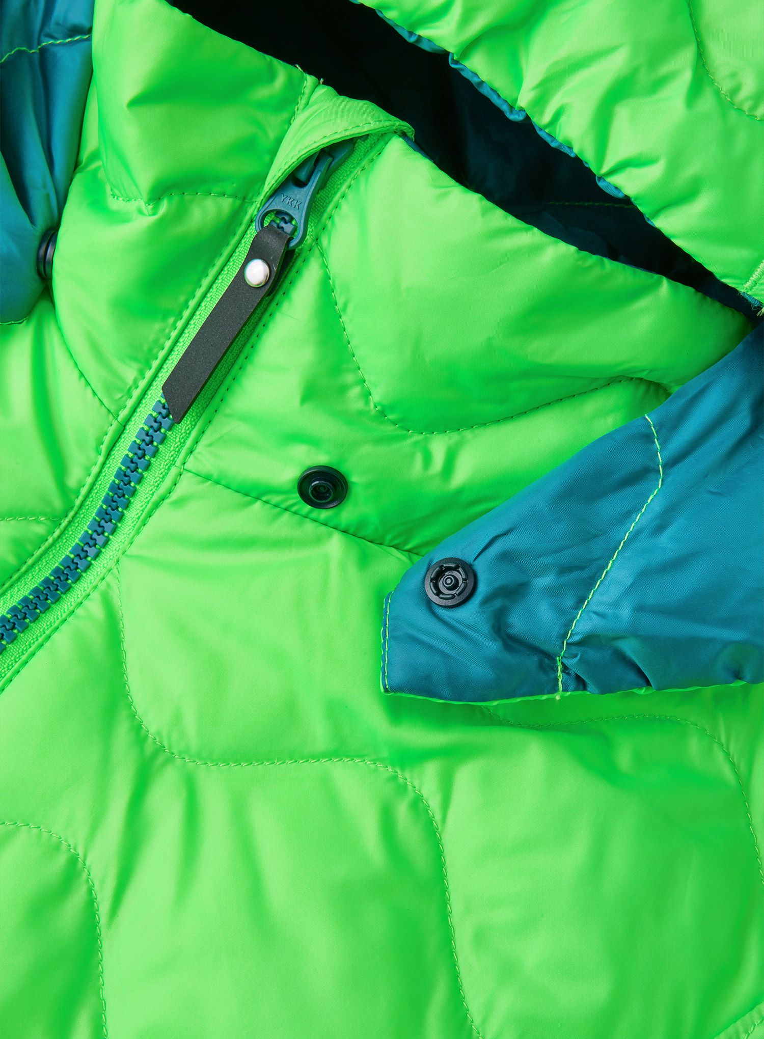 Otroška jakna Reima Fossila - neon green