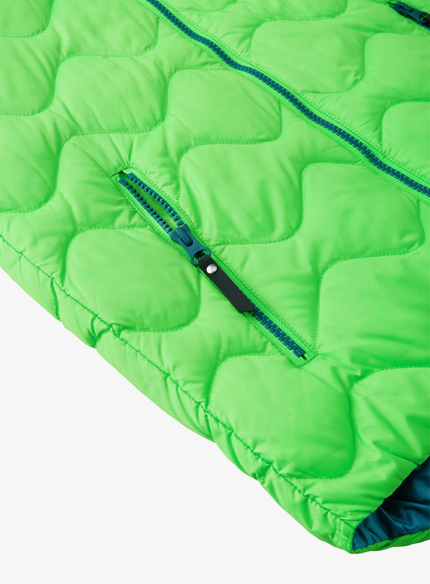 Otroška jakna Reima Fossila - neon green