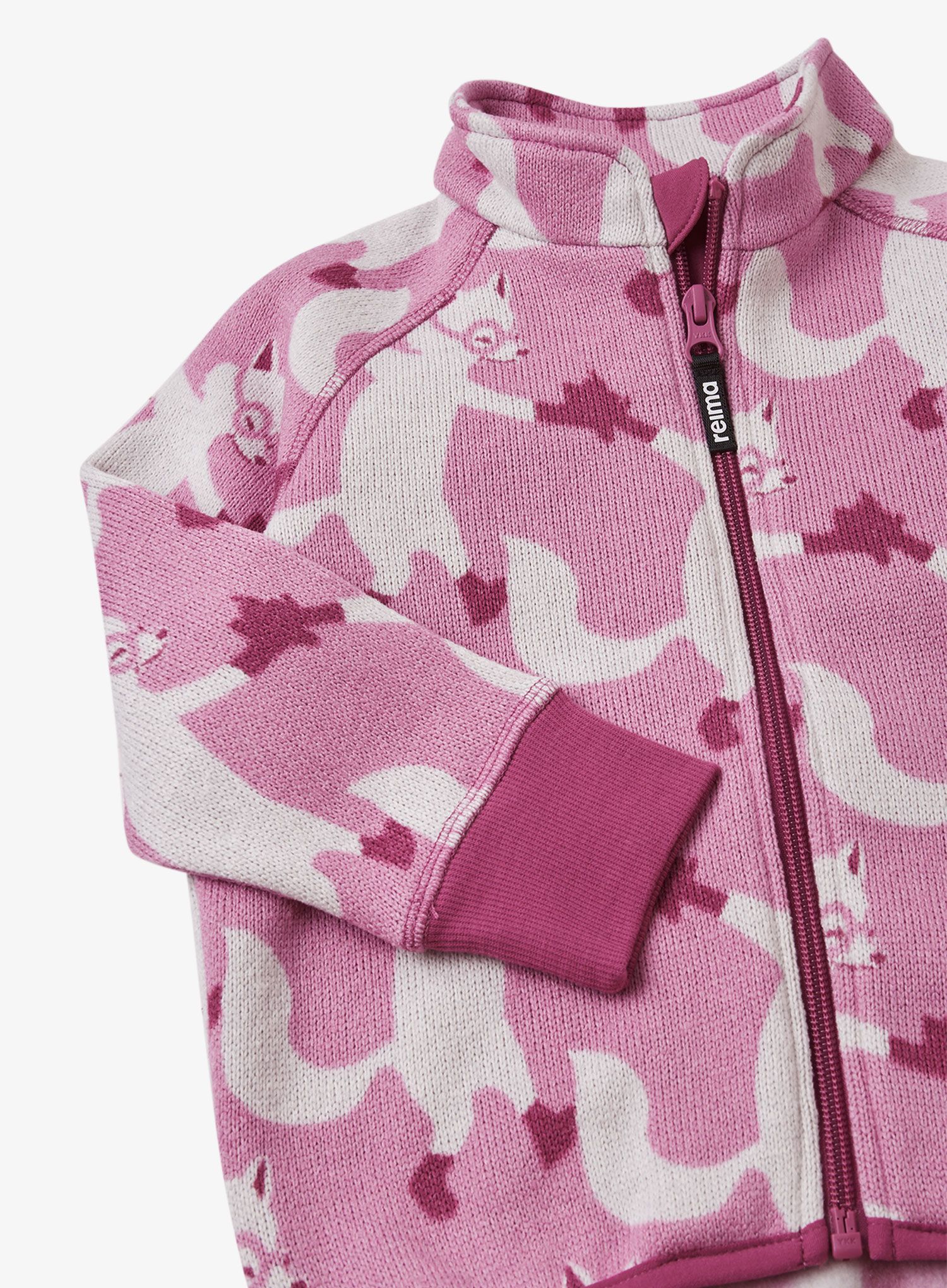 Dekliška jopica Reima Ornament - mauve pink