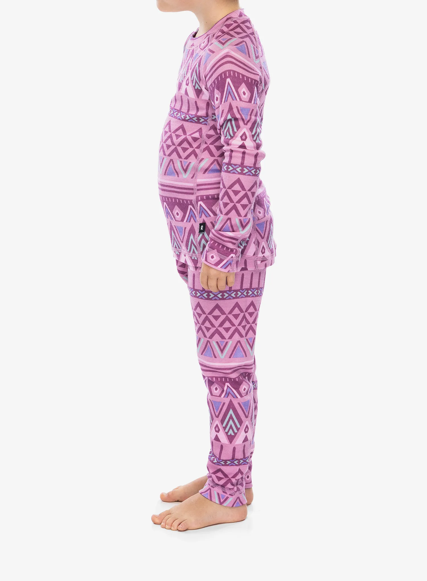 Dekliško termo spodnje perilo Reima Taitoa - grey pink