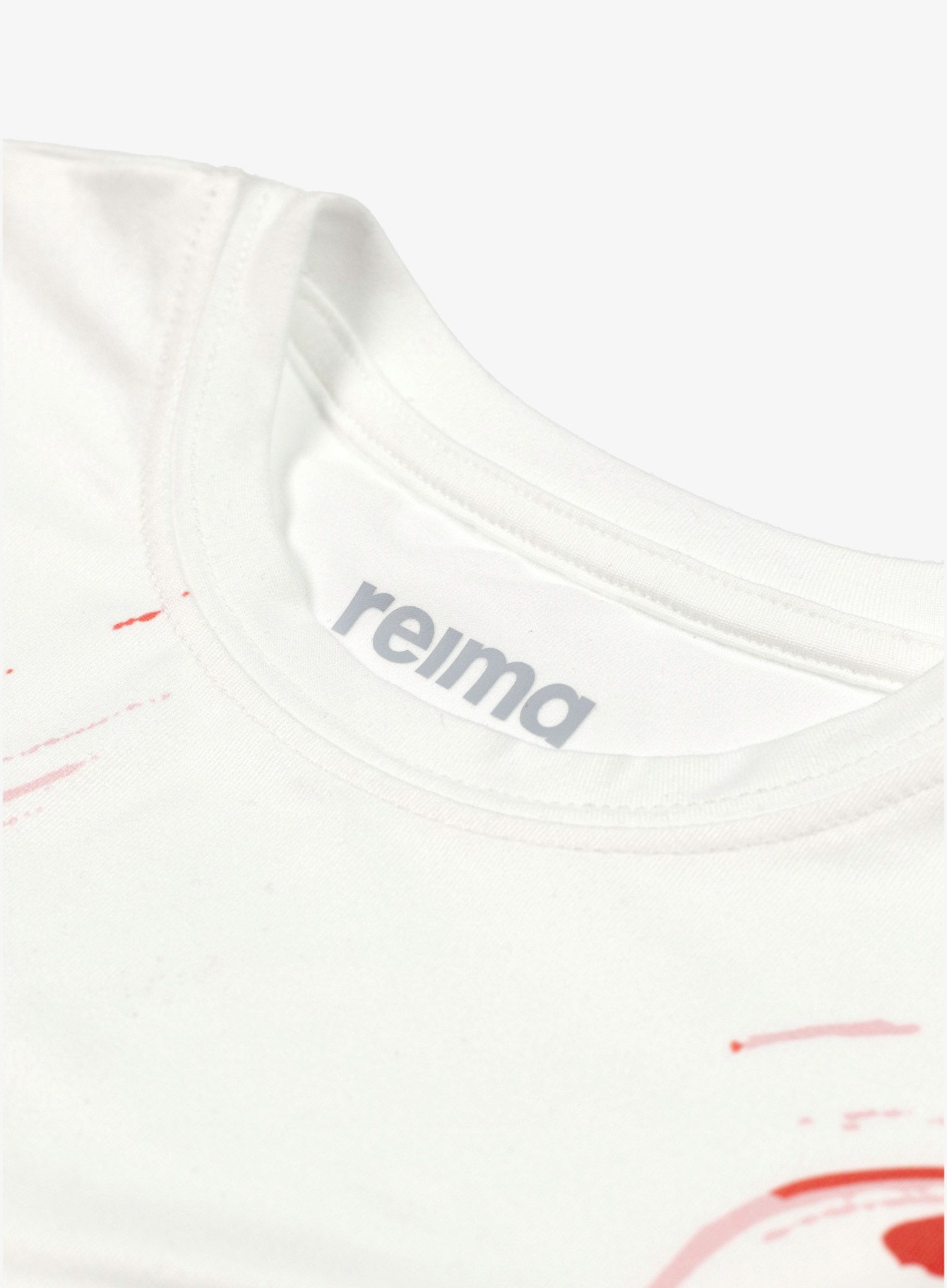 Dekliška majica Reima Vauhdikas - off white/red
