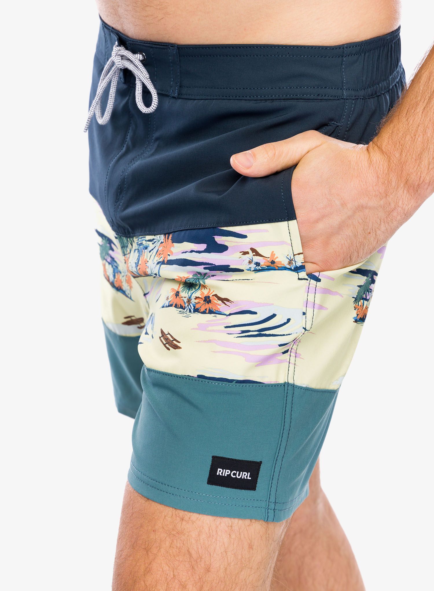 Kratke hlače Rip Curl Allover Semi Elastic 17 - vintage yellow