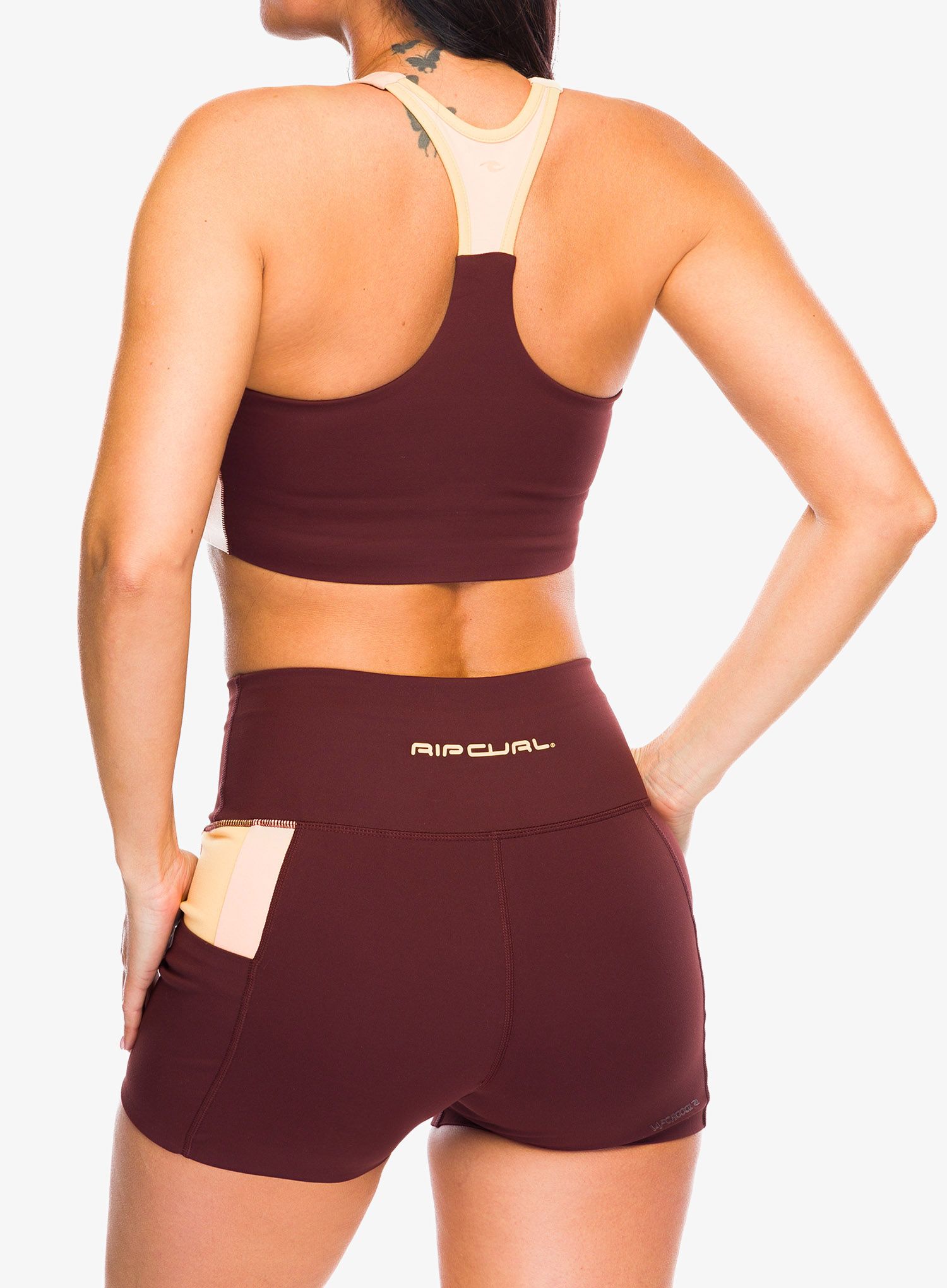 Ženski top Rip Curl RSS Revival Crop - plum