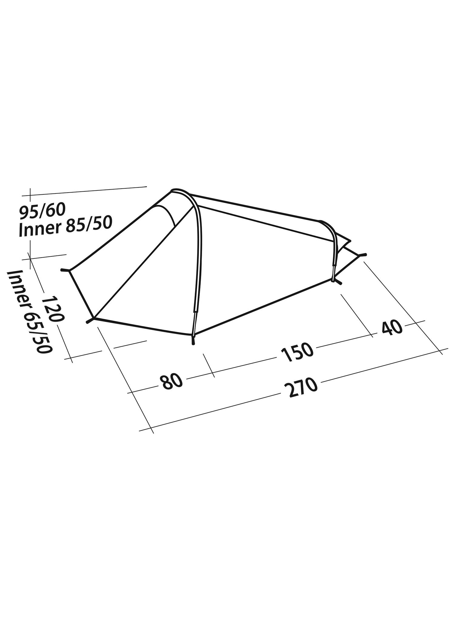 Šotor za eno osebo Robens Arrow Head - blue