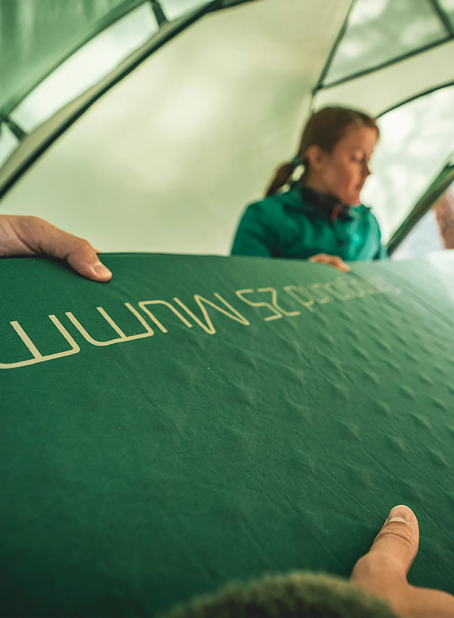Samonapihljiva blazina Robens Campground 25 Mummy - green