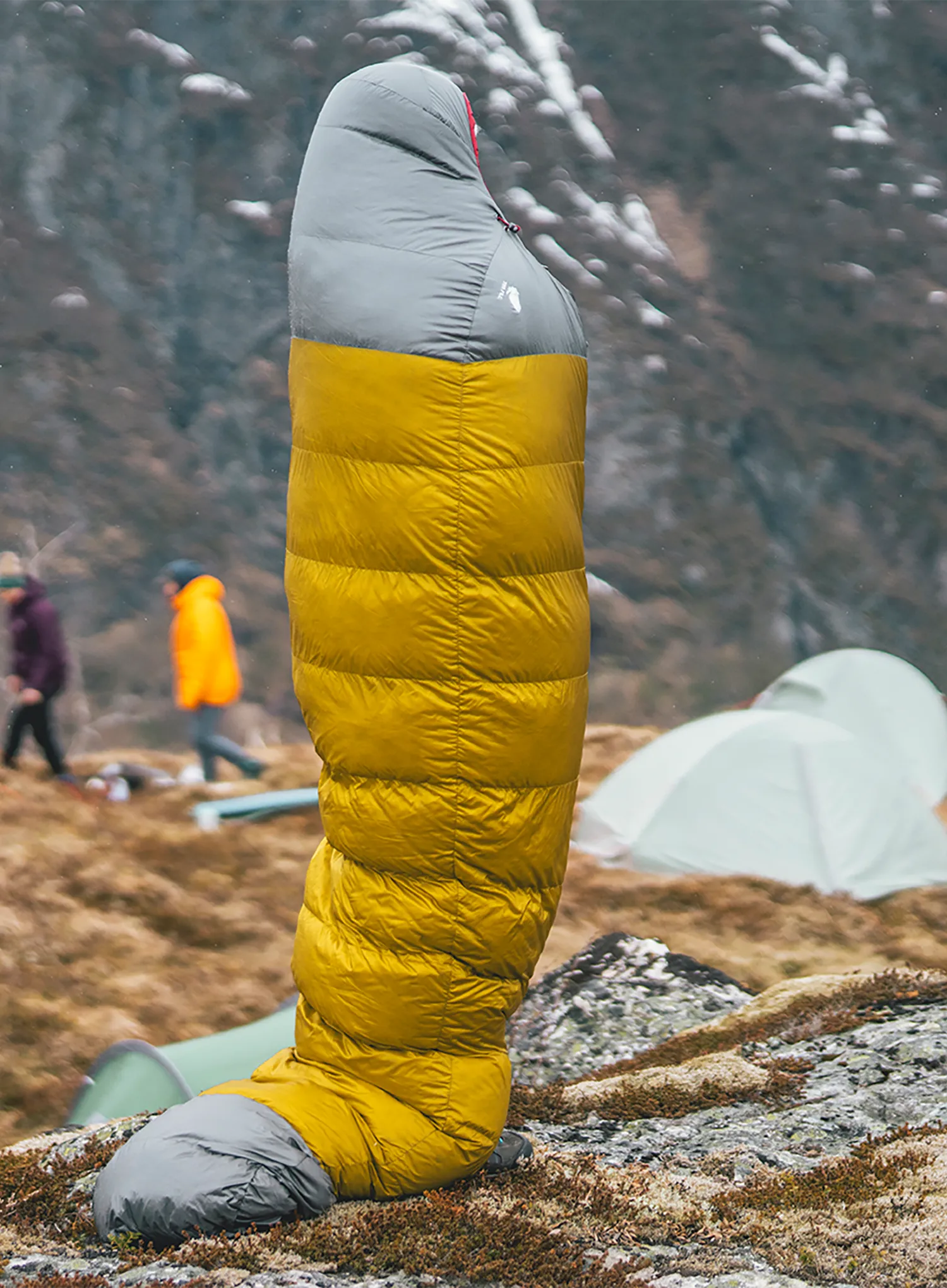 Spalna vreča Robens Couloir 750 (195 cm) - grey/yellow