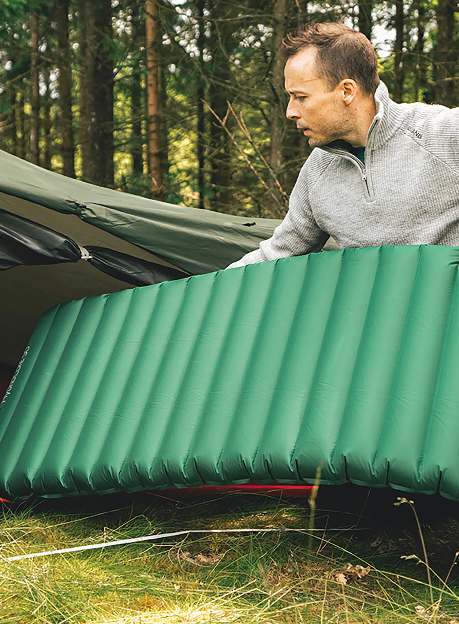Samonapihljiva blazina Robens HybridCore 90 - green