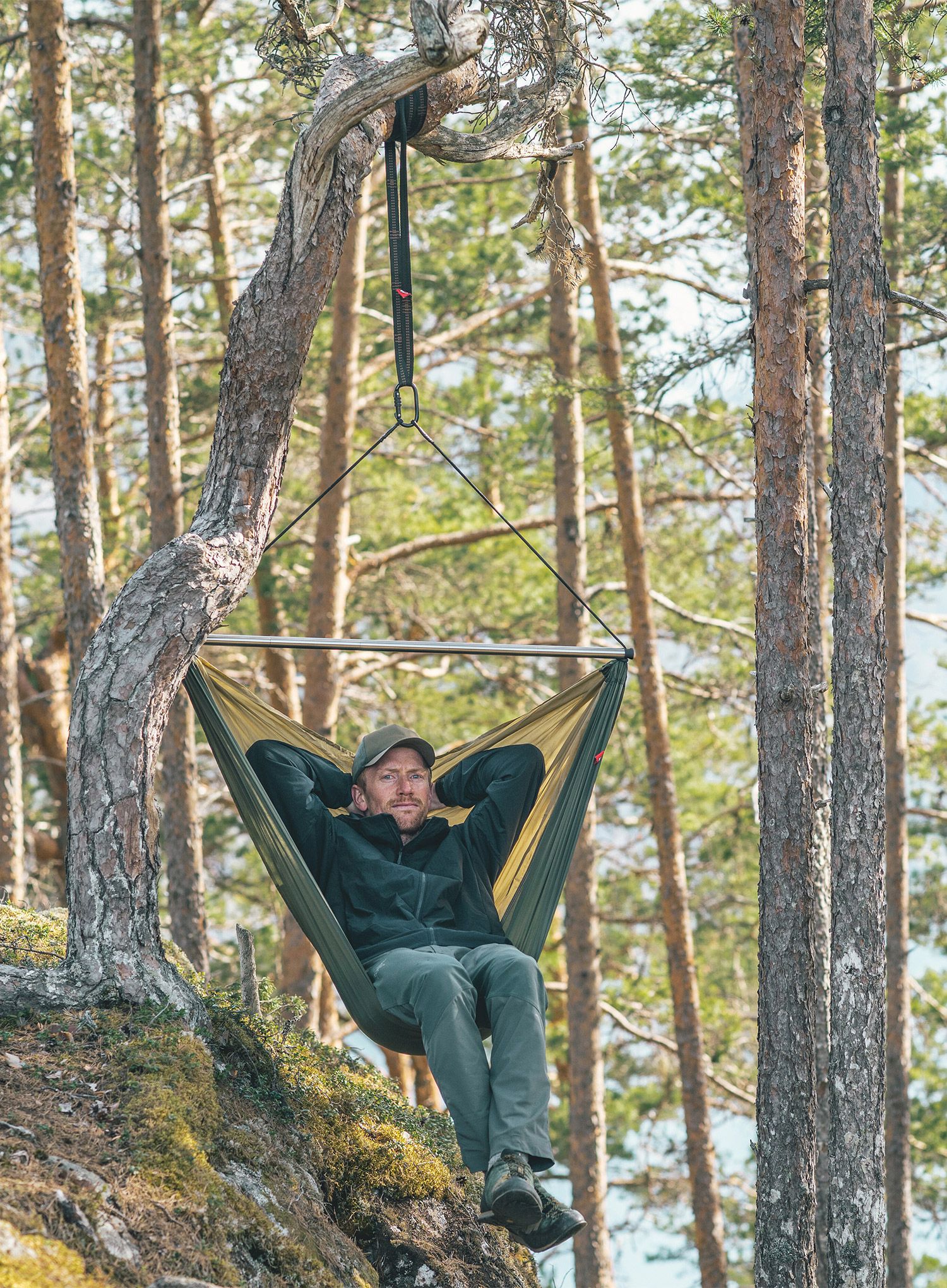 Viseča mreža Robens Trace Hammock Chair - sand/green