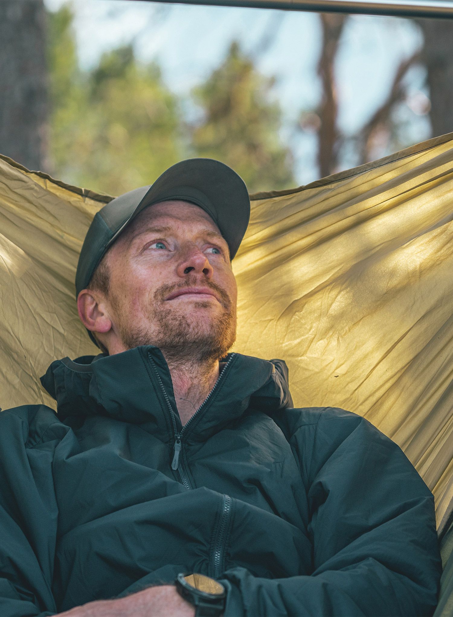 Viseča mreža Robens Trace Hammock Chair - sand/green