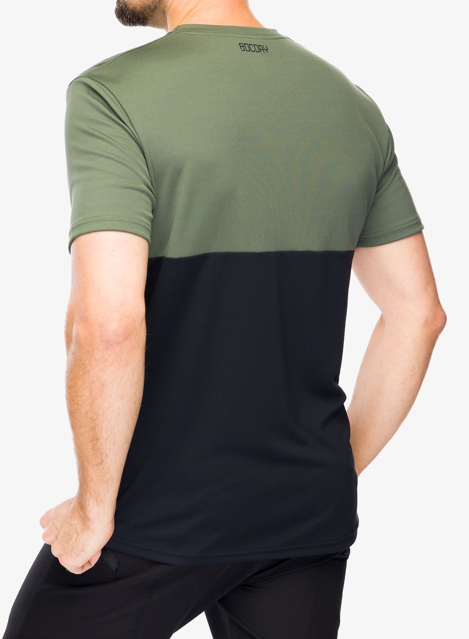 Kolesarska majica Rocday Double V2 - black/green