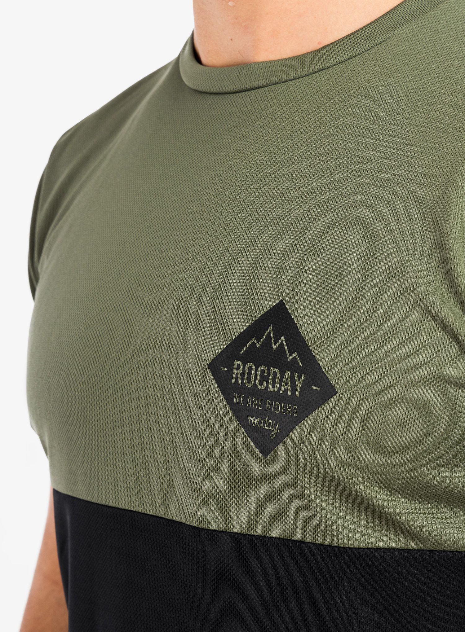 Kolesarska majica Rocday Double - green/blue