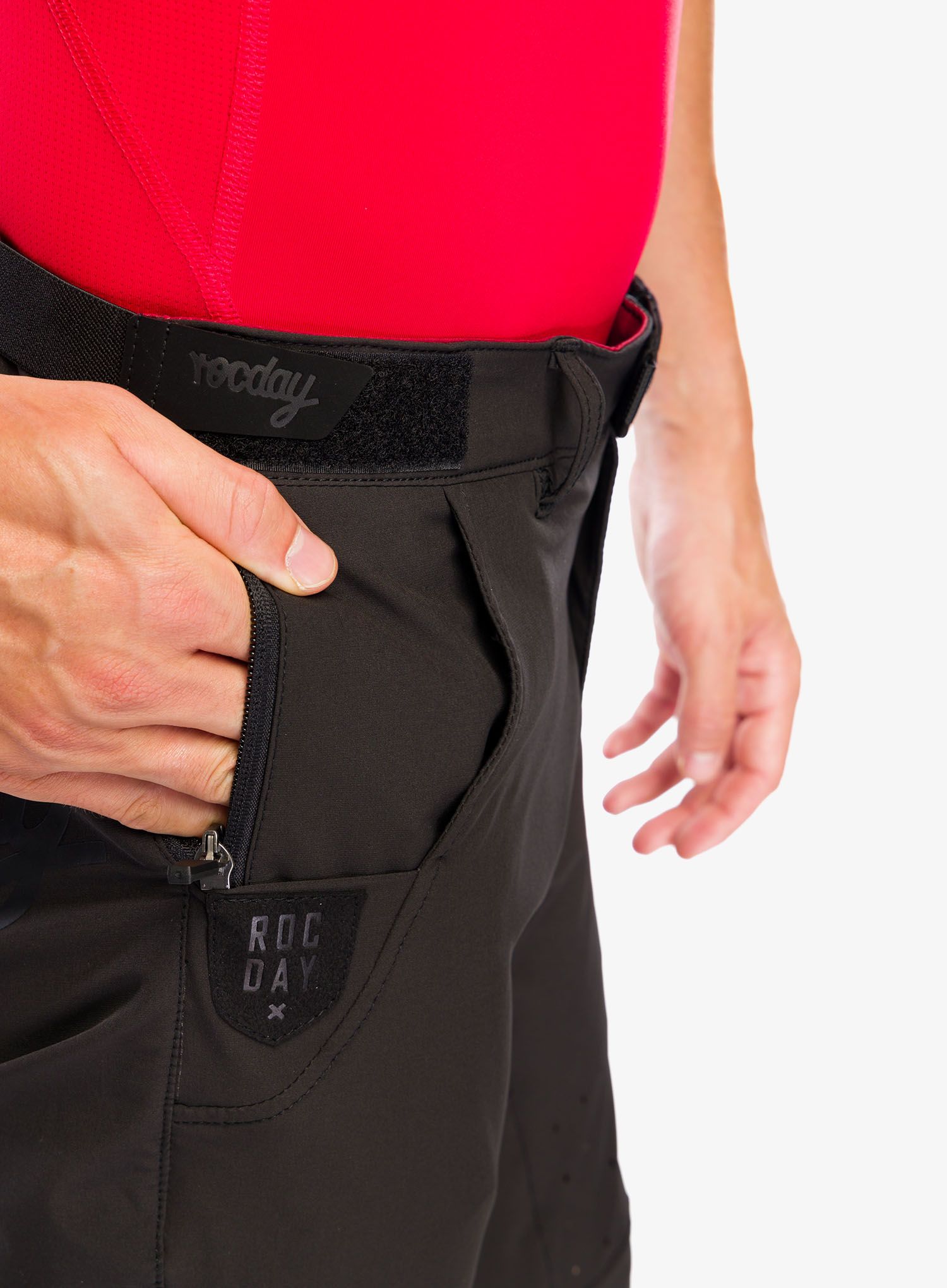 Kolesarske hlače Rocday Lite Long - black
