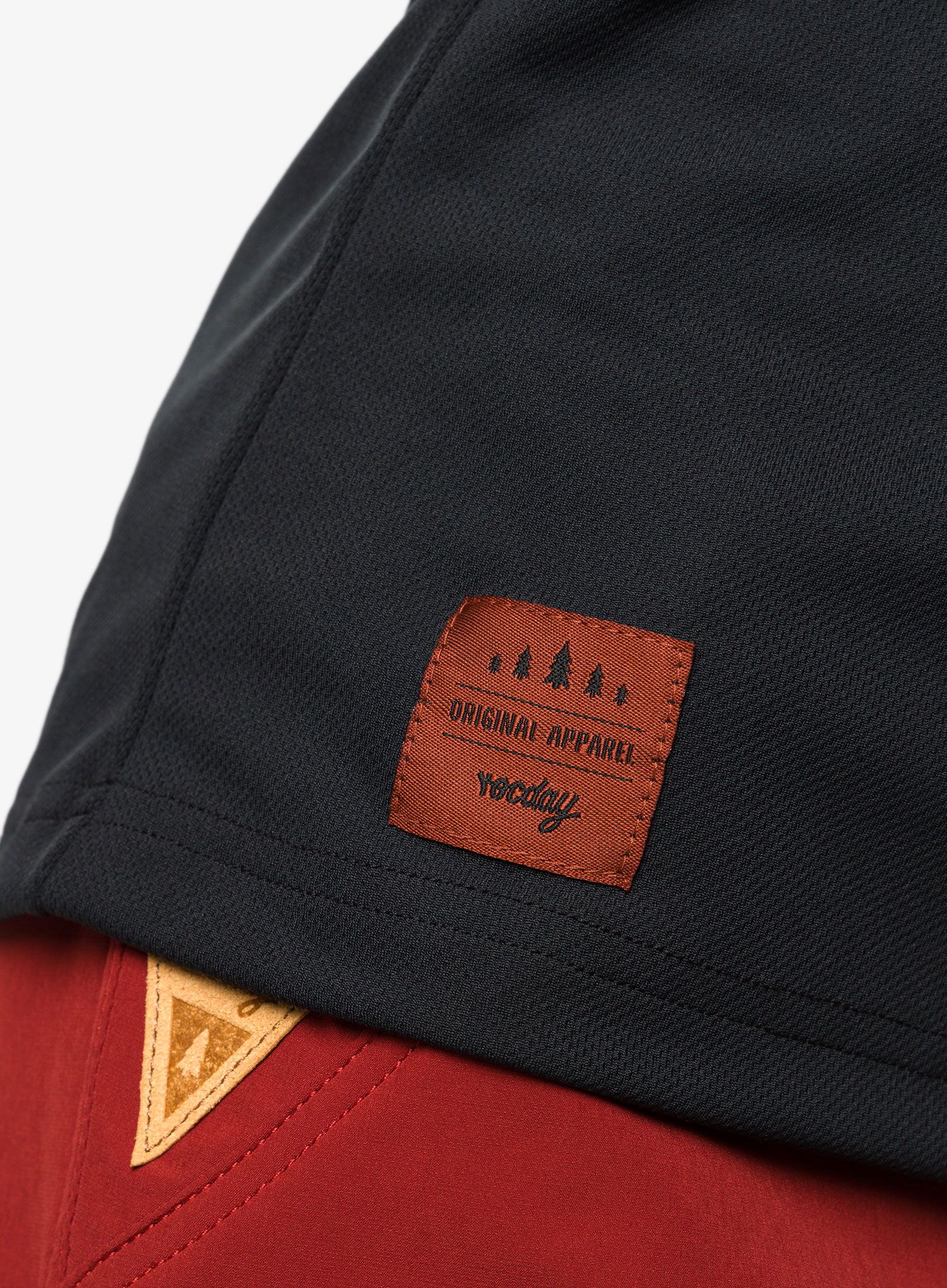 Ženska kolesarska majica Rocday Monty - black/red