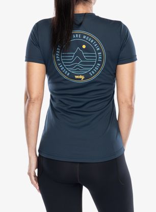 Ženska kolesarska majica Rocday Woody - navy