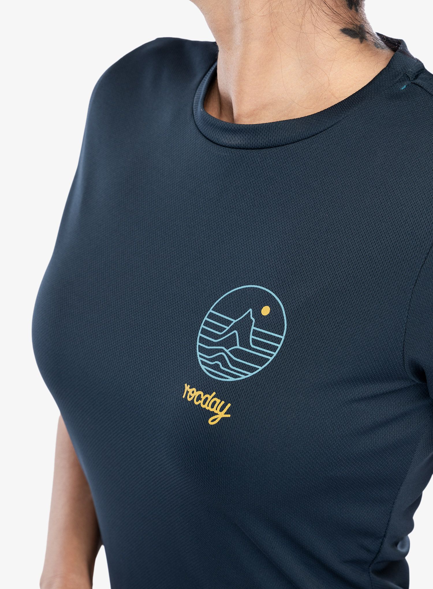 Ženska kolesarska majica Rocday Woody - navy