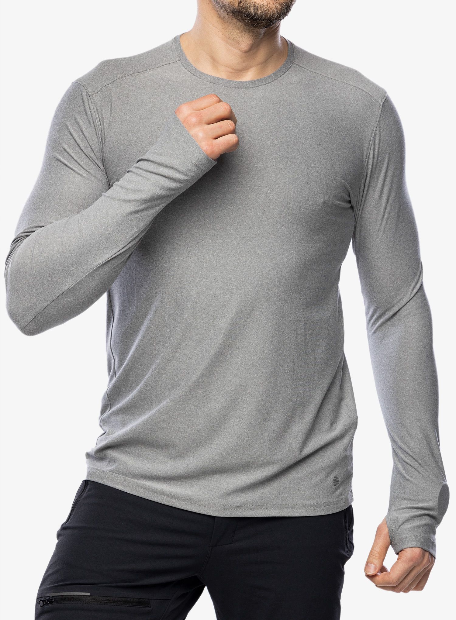 Jopica Royal Robbins Amp Lite Crew L/S - lt pewter htr