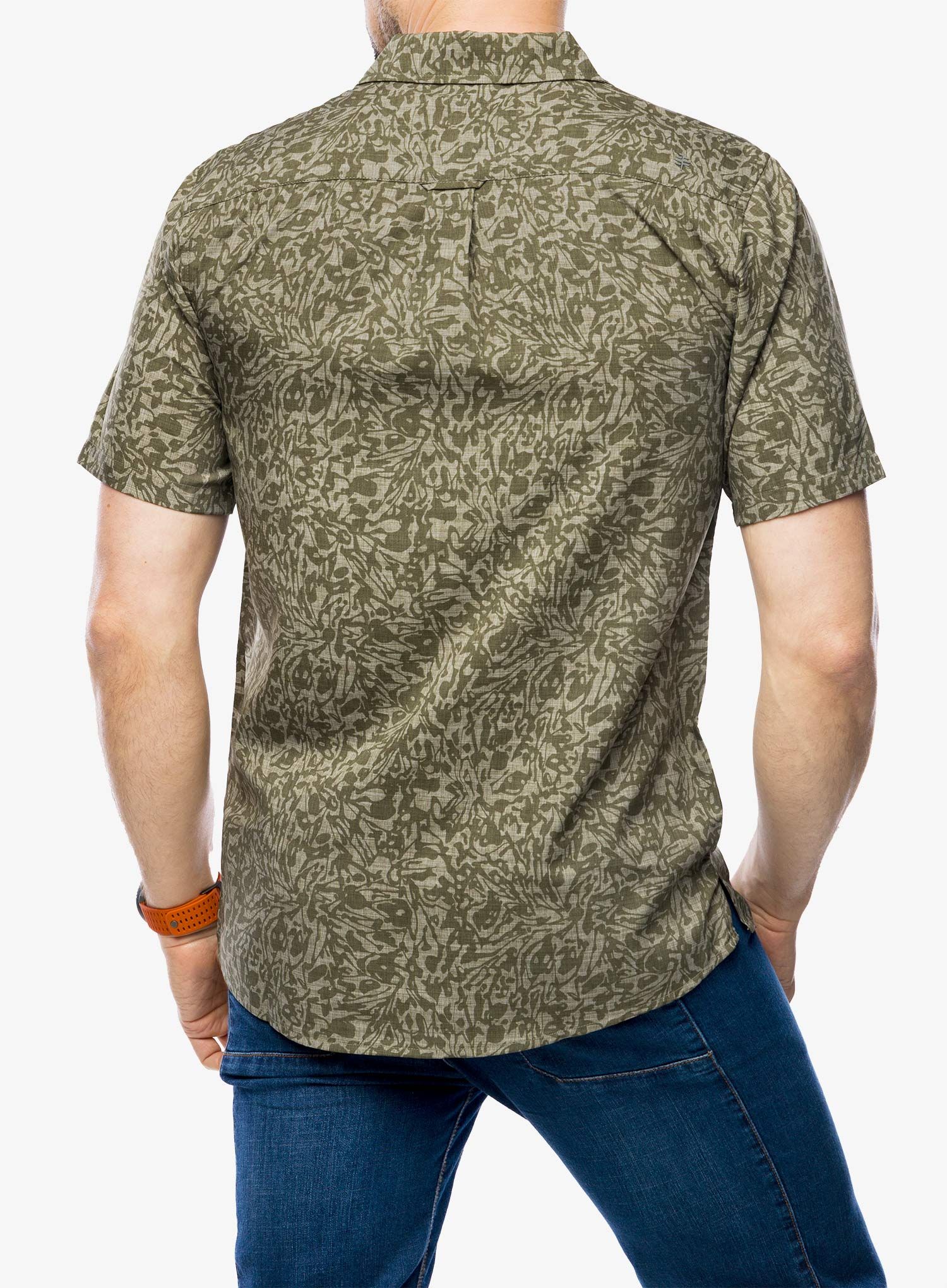 Srajca Royal Robbins Amp Lite Printed S/S - fiddlehead fortuna pt