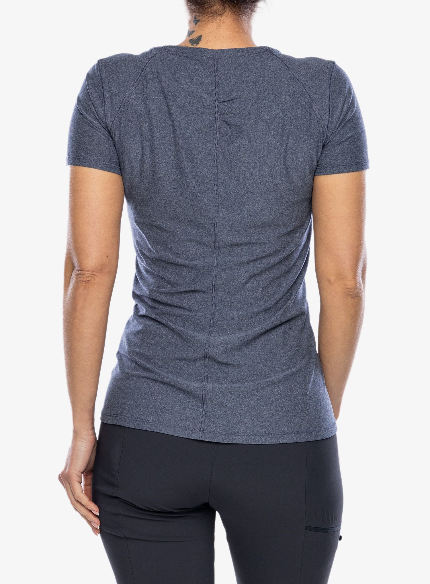 Ženska športna majica Royal Robbins Amp Lite SS - navy htr