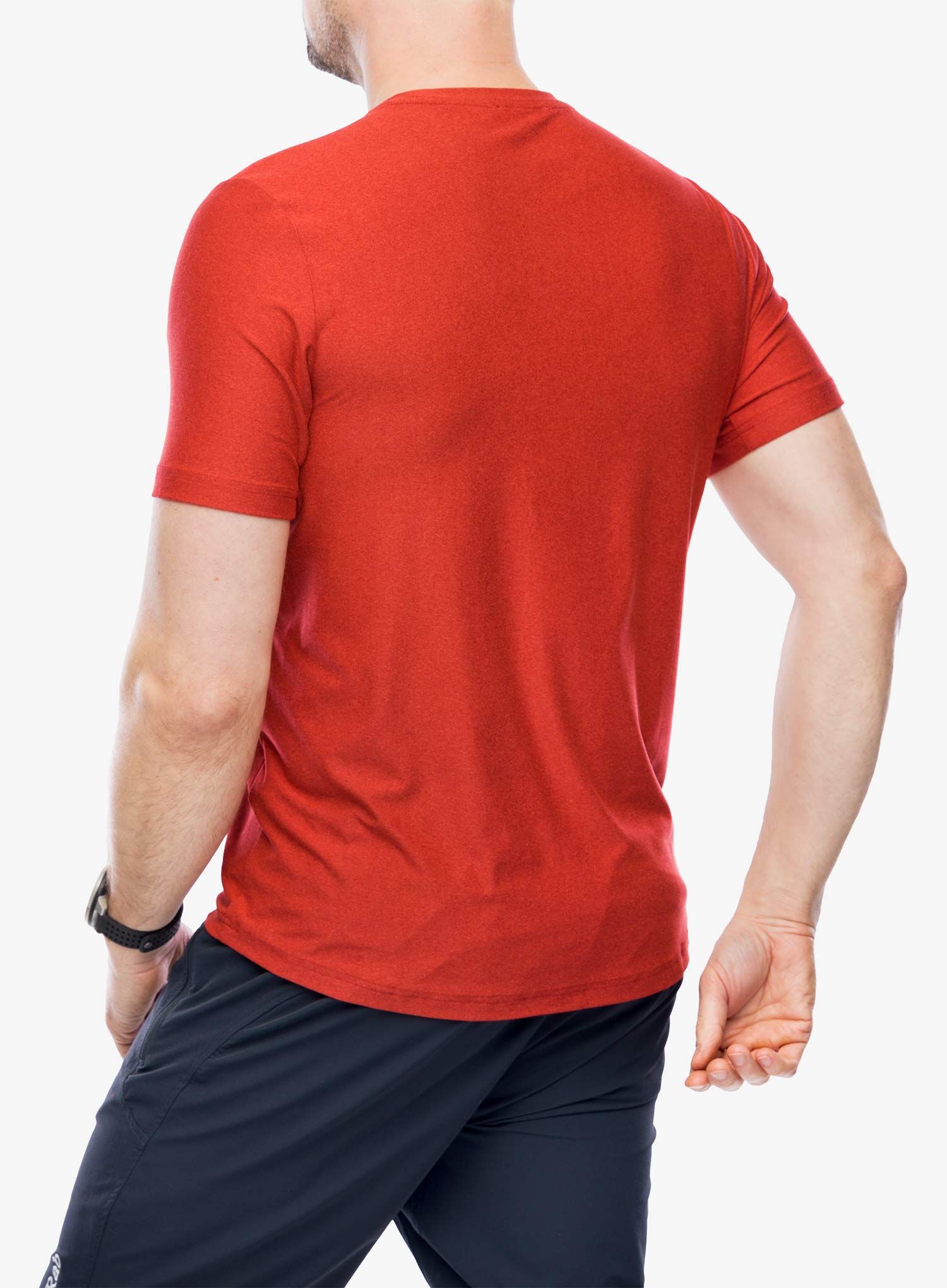 Športna majica Royal Robbins Amp Lite Tee - brick red htr