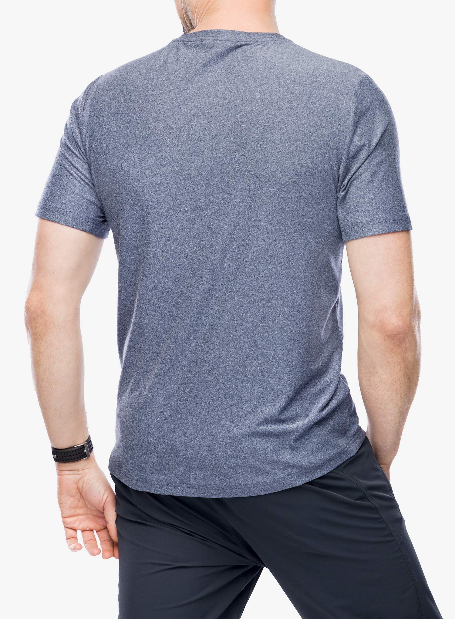 Majica s kratkimi rokavi Royal Robbins Amp Lite Tee - navy htr