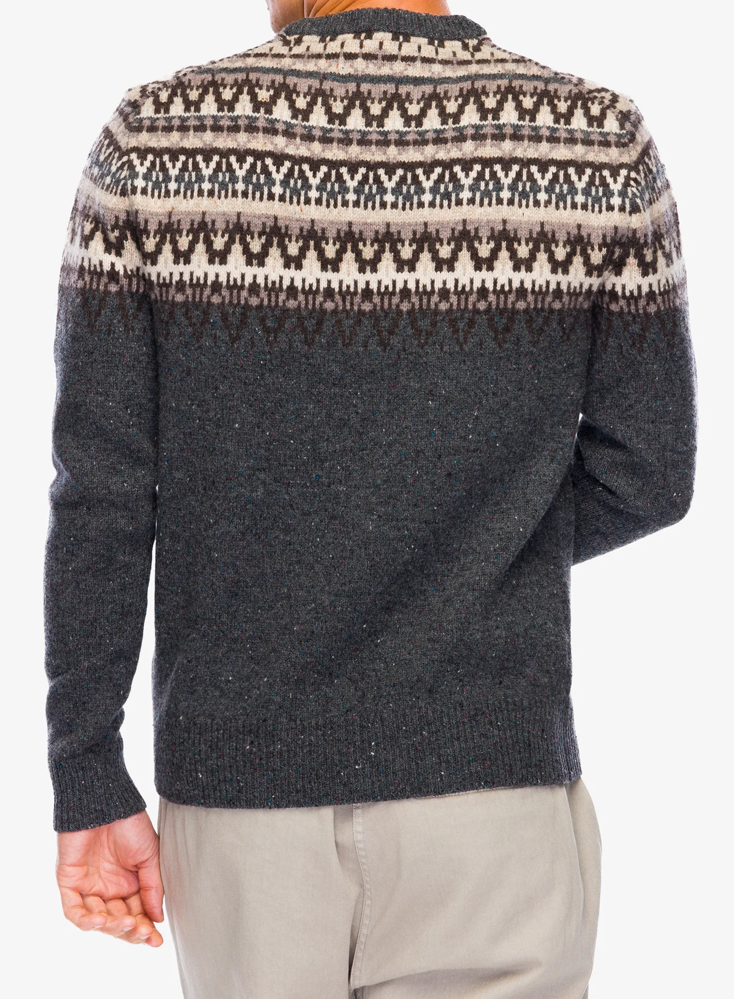 Volnen pulover Royal Robbins Arch Rock Crew LS - asphalt mammoth pt