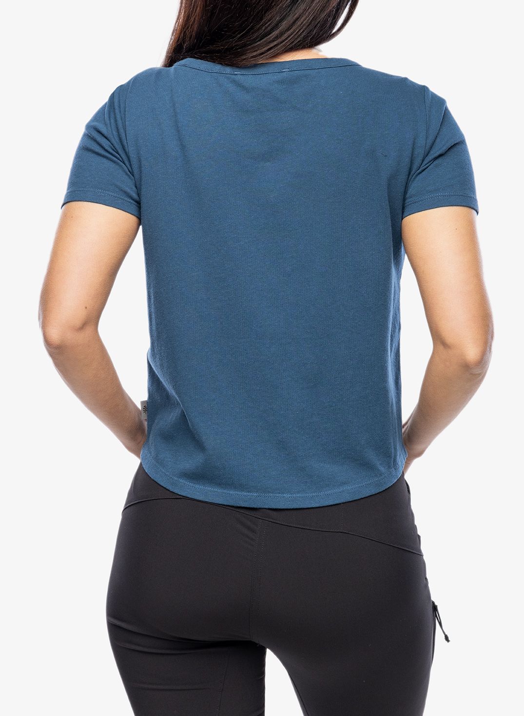 Ženska bombažna majica Royal Robbins Basecamp Boxy Tee - blue teal