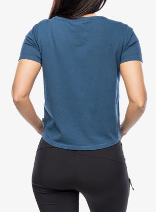 Ženska bombažna majica Royal Robbins Basecamp Boxy Tee - blue teal