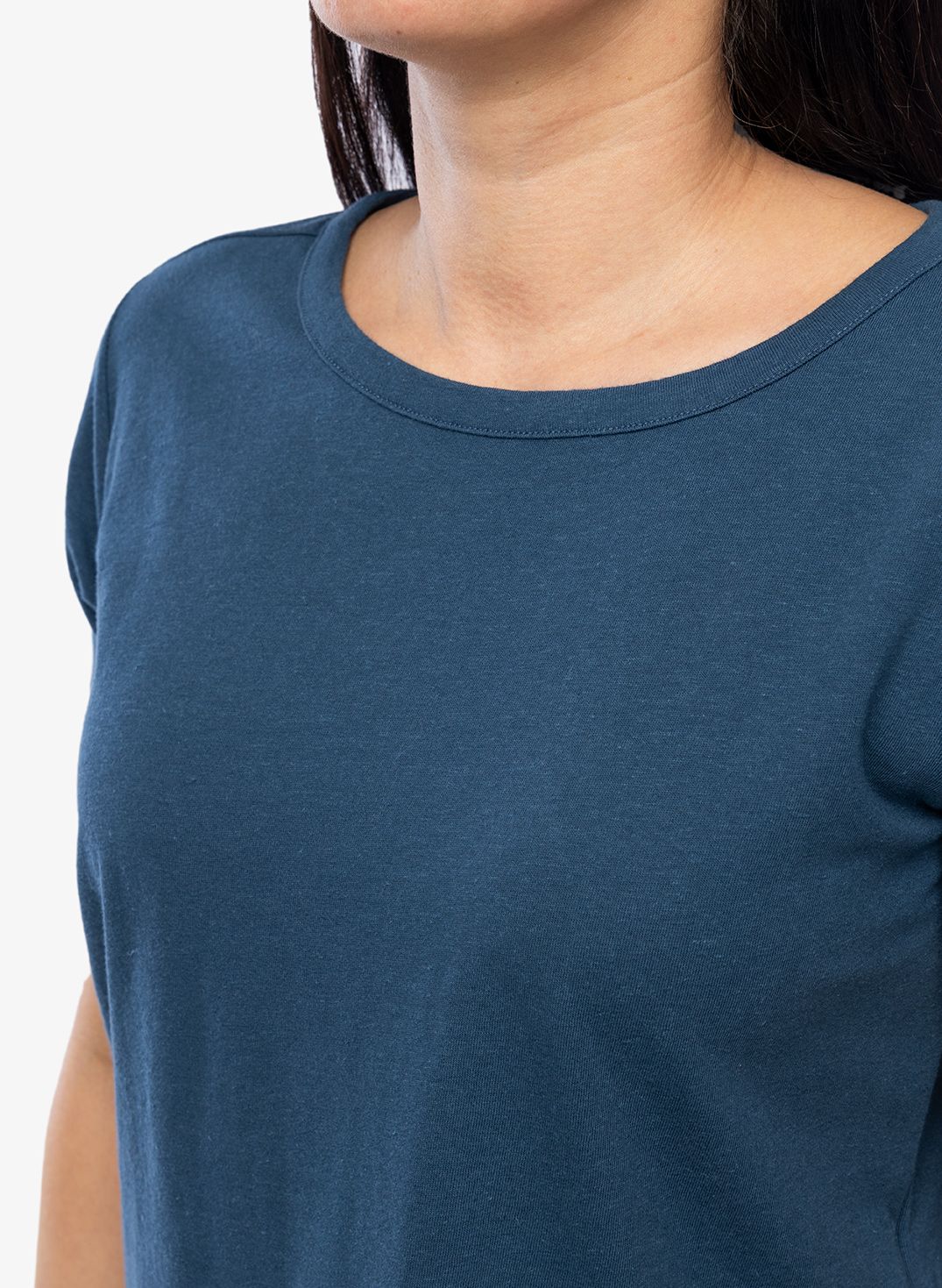 Ženska bombažna majica Royal Robbins Basecamp Boxy Tee - blue teal